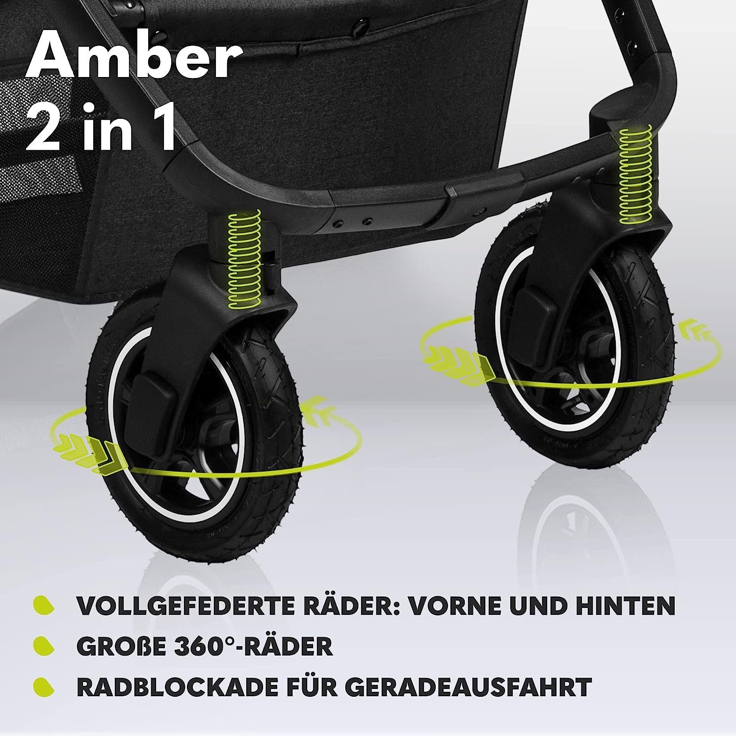 lionelo Kombi-Kinderwagen Amber, Tasche 2in1 Schutzüberzug Dreamin Regenschutz Moskitonetz