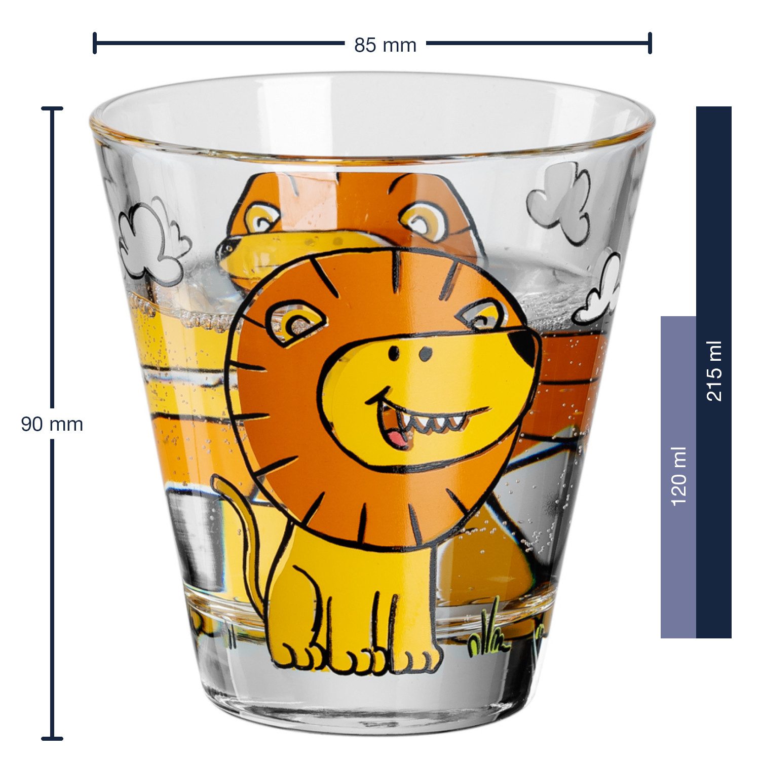 LEONARDO Becher Bambini, Materialmix, 3er Set, Kinder, Spülmaschinengeeignet