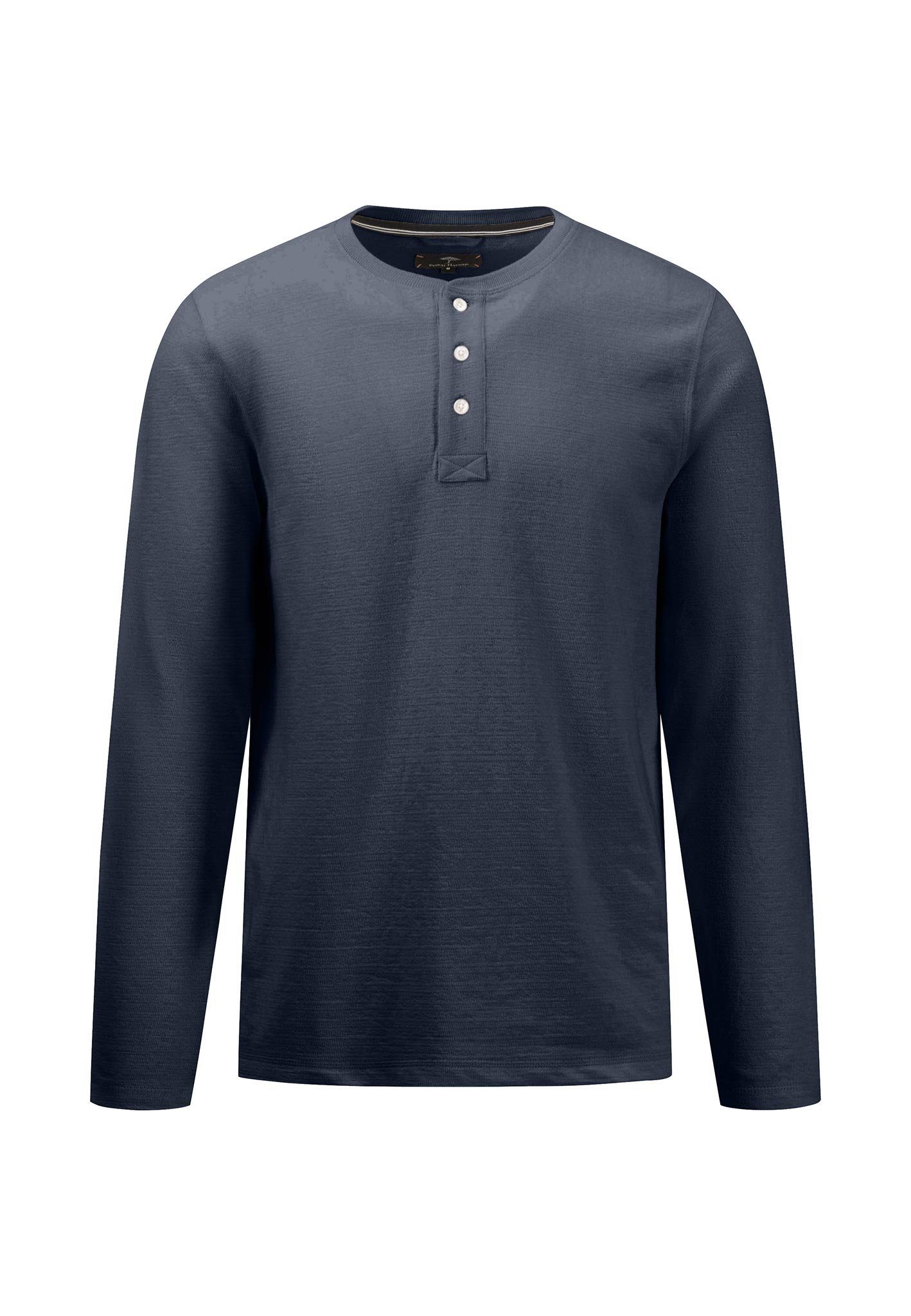 FYNCH-HATTON Langarmshirt mit kurzer Knopfleiste günstig online kaufen