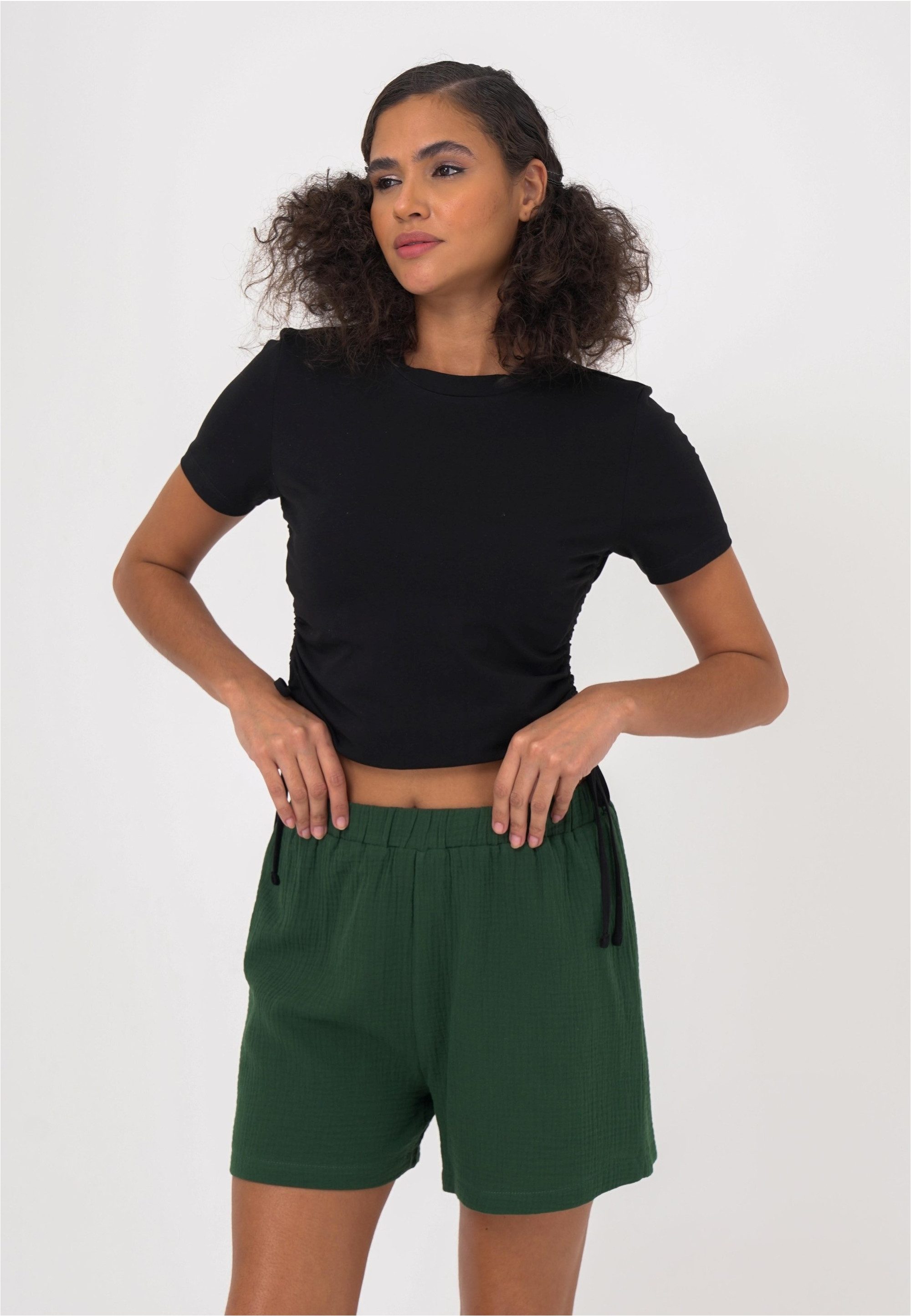 freshlions Shorts Zara (1-tlg) im einfarbigen Design – Bild 3 von 5