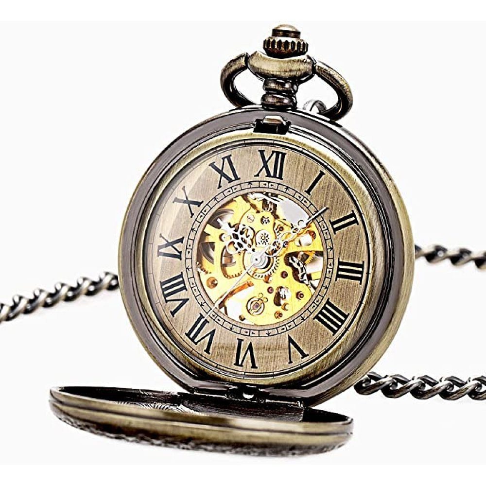 Taschenuhr mit GelldG Vintage Kette Herrenuhr Taschenuhr