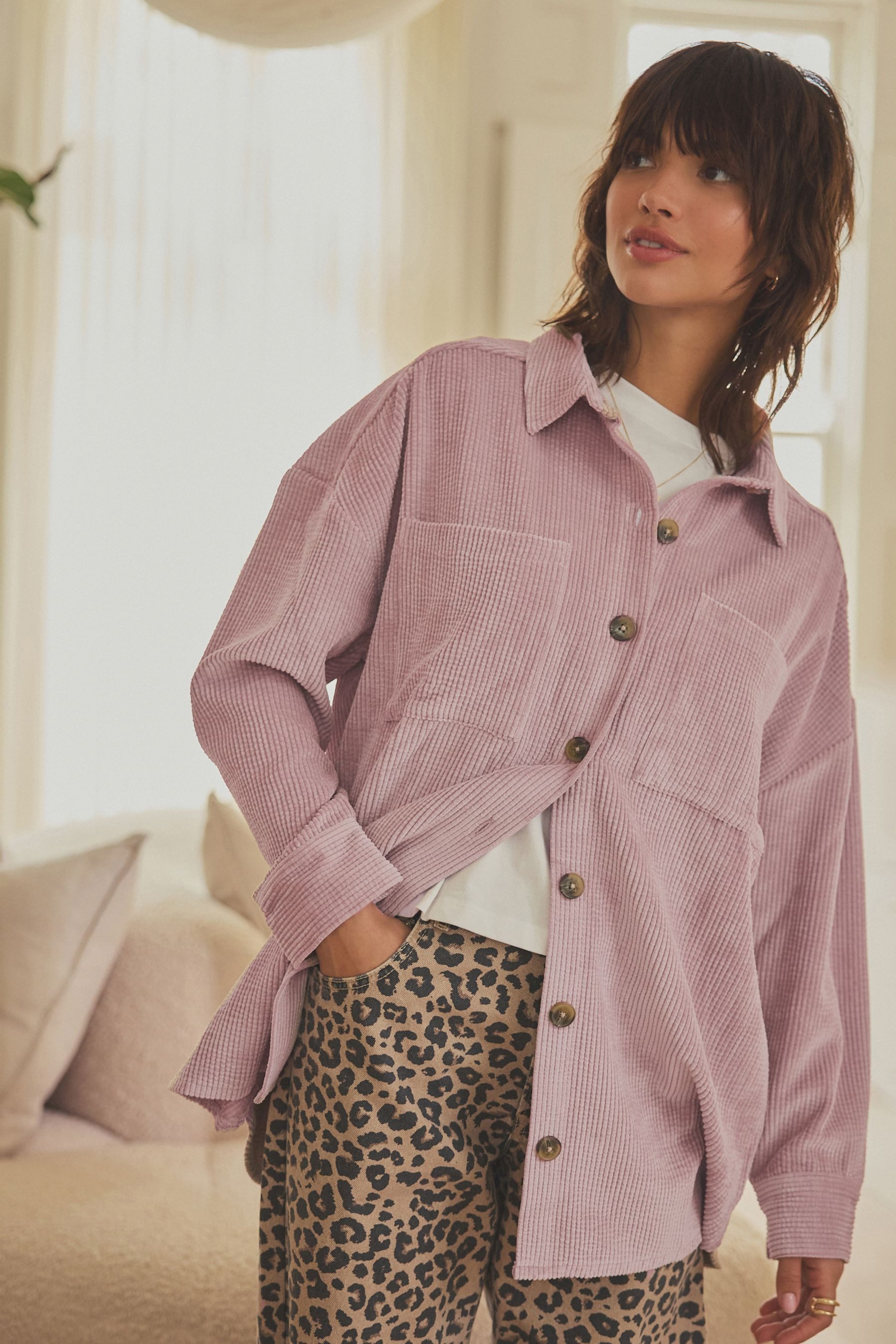 Next Outdoorhemd Leichte Cord-Hemdjacke (1-tlg)