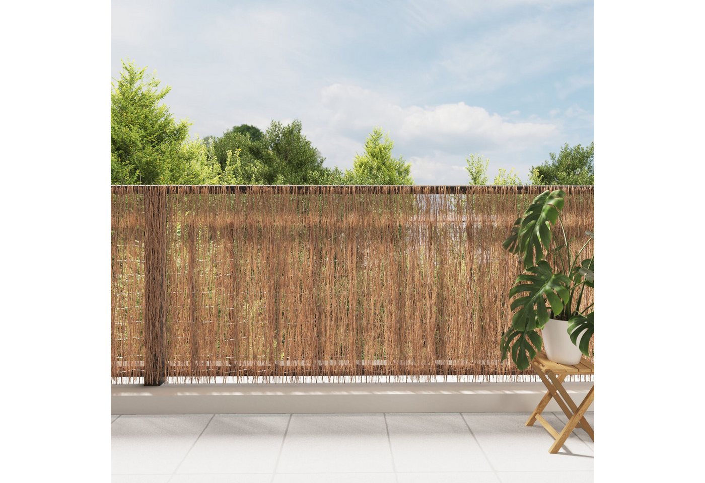 Thumbnail - vidaXL Gartenzaun Reisigzaun 400x125 cm, (1-St)
