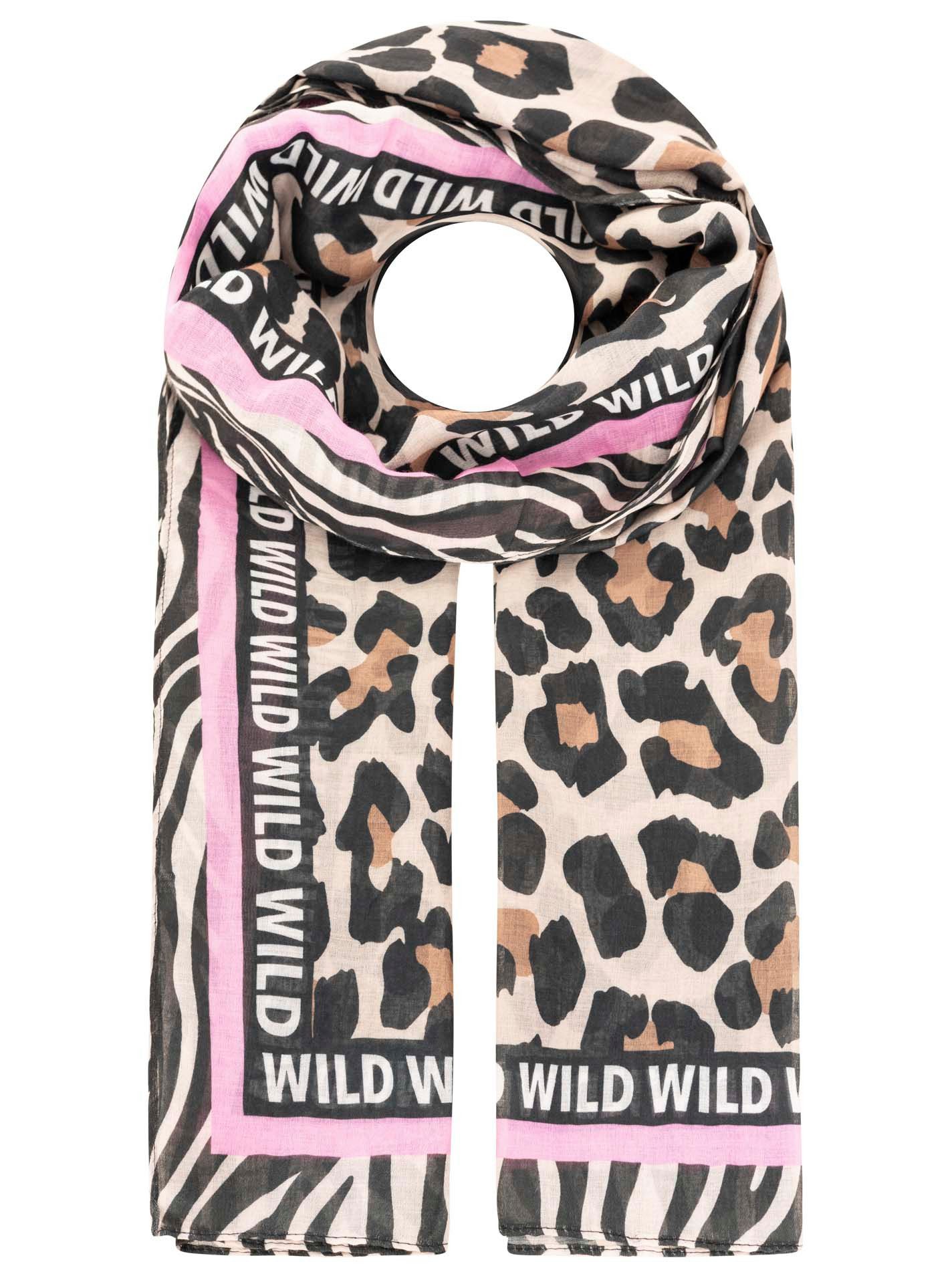 Zwillingsherz Schal Viskose Mix "Leo Classic", Schal mit Schriftzug und ang günstig online kaufen