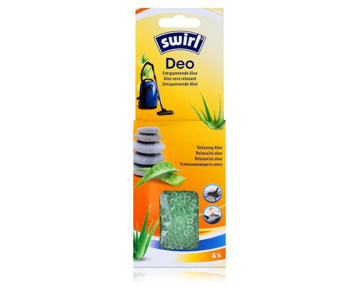 Swirl Raumduft Swirl Deo für Staubsauger Entspannende Aloe -4 Beutel Staubsaugerduft