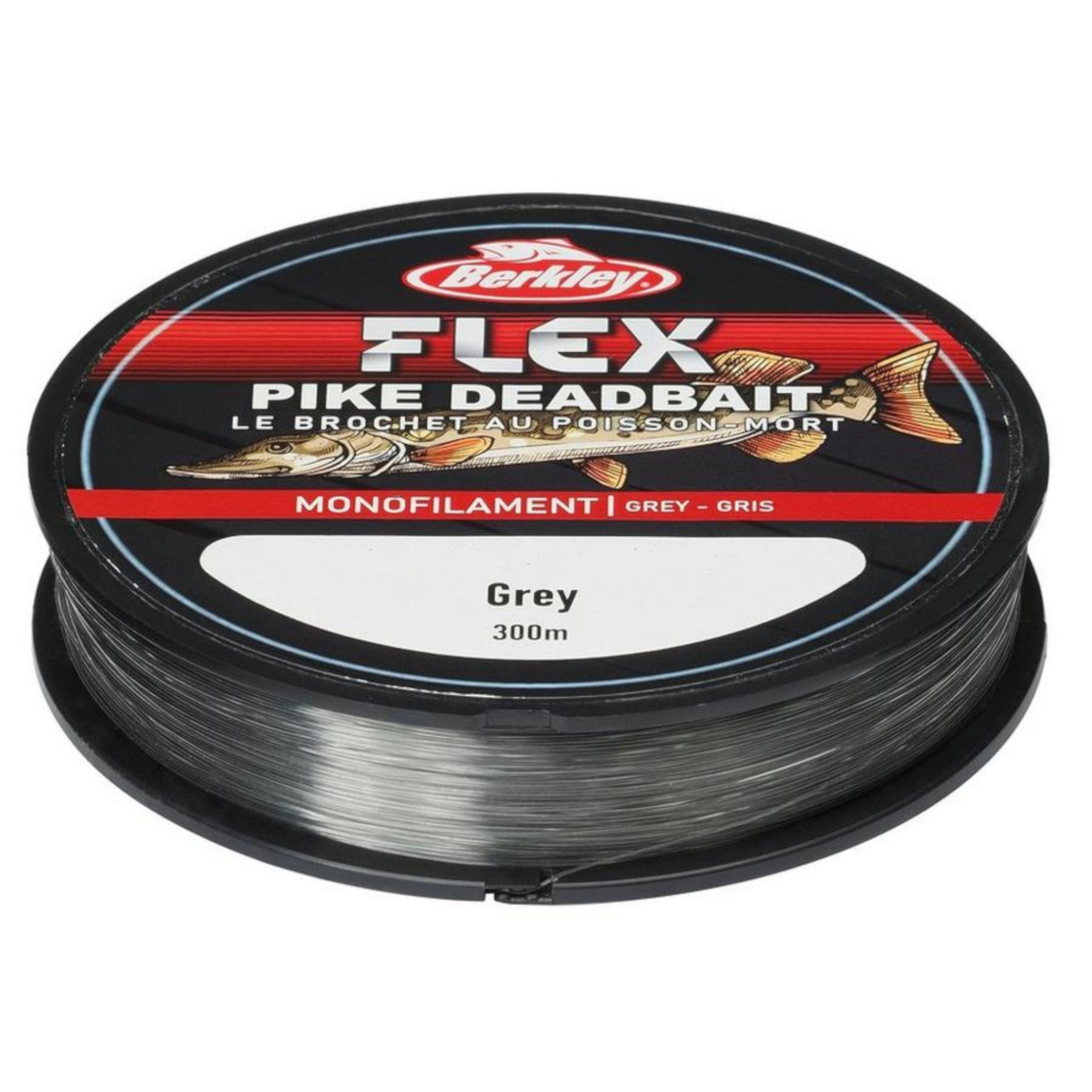 Berkley Angelschnur Berkley Flex Ss Pike Dbait 300M .30 Grey, 0.3 m Länge, 0.3 mm Fadendurchmesser, (300-St)