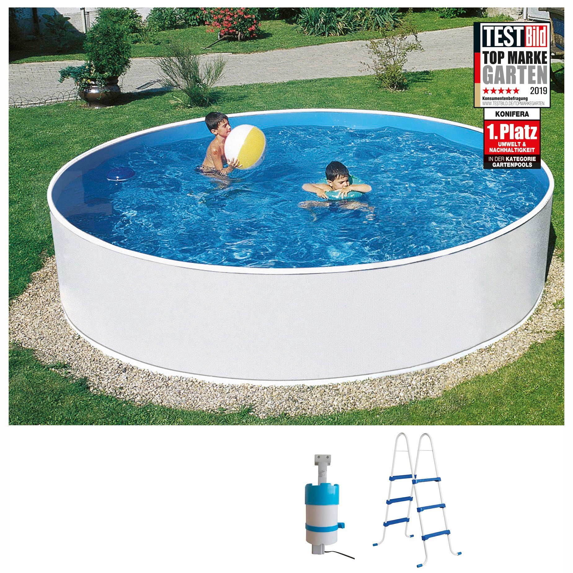 Pool Stahlwand Konifera Pool Stahlwand Konifera