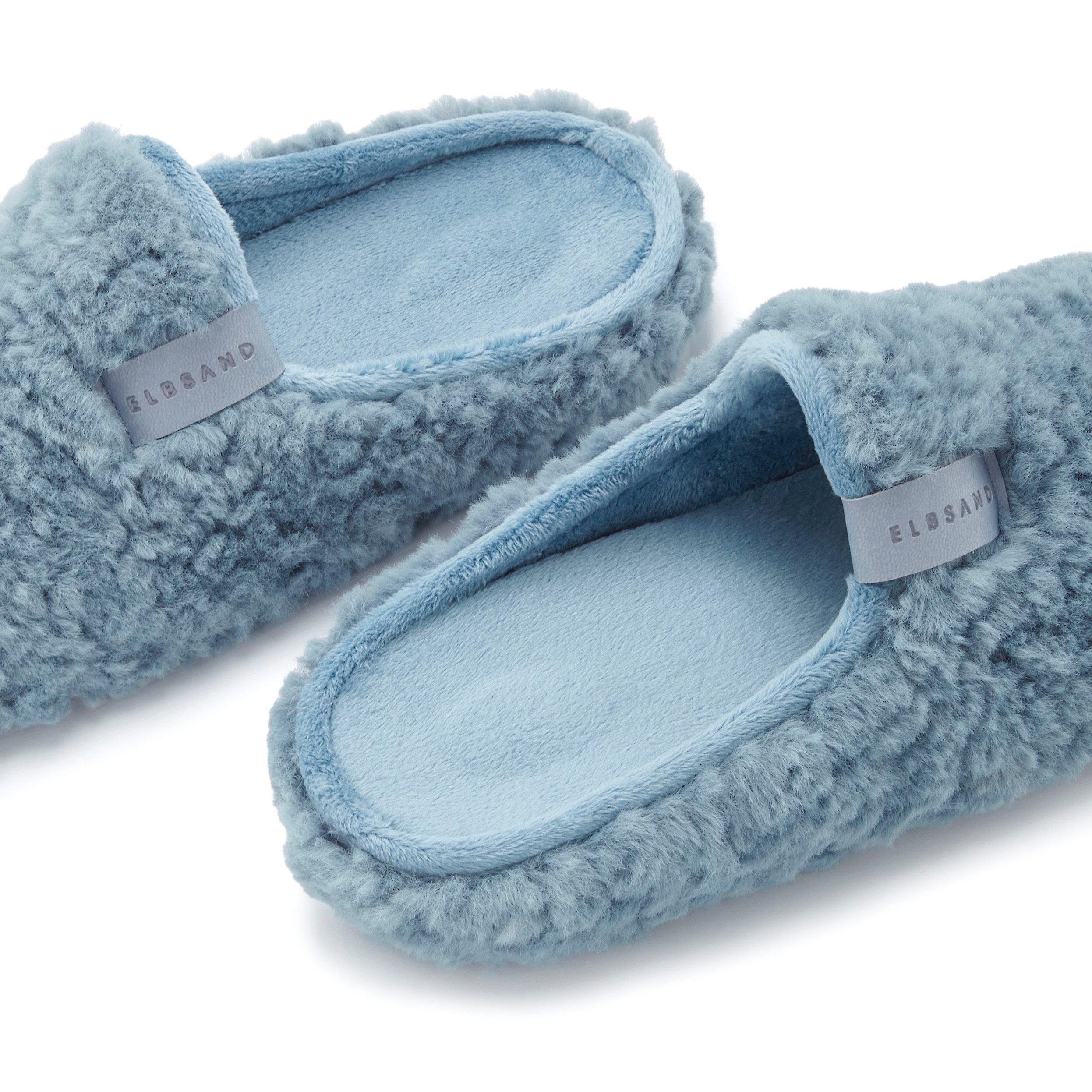 Elbsand Hausschuh Pantolette, Pantoffel, Mule, Sandale, kuscheliges Fellimitat