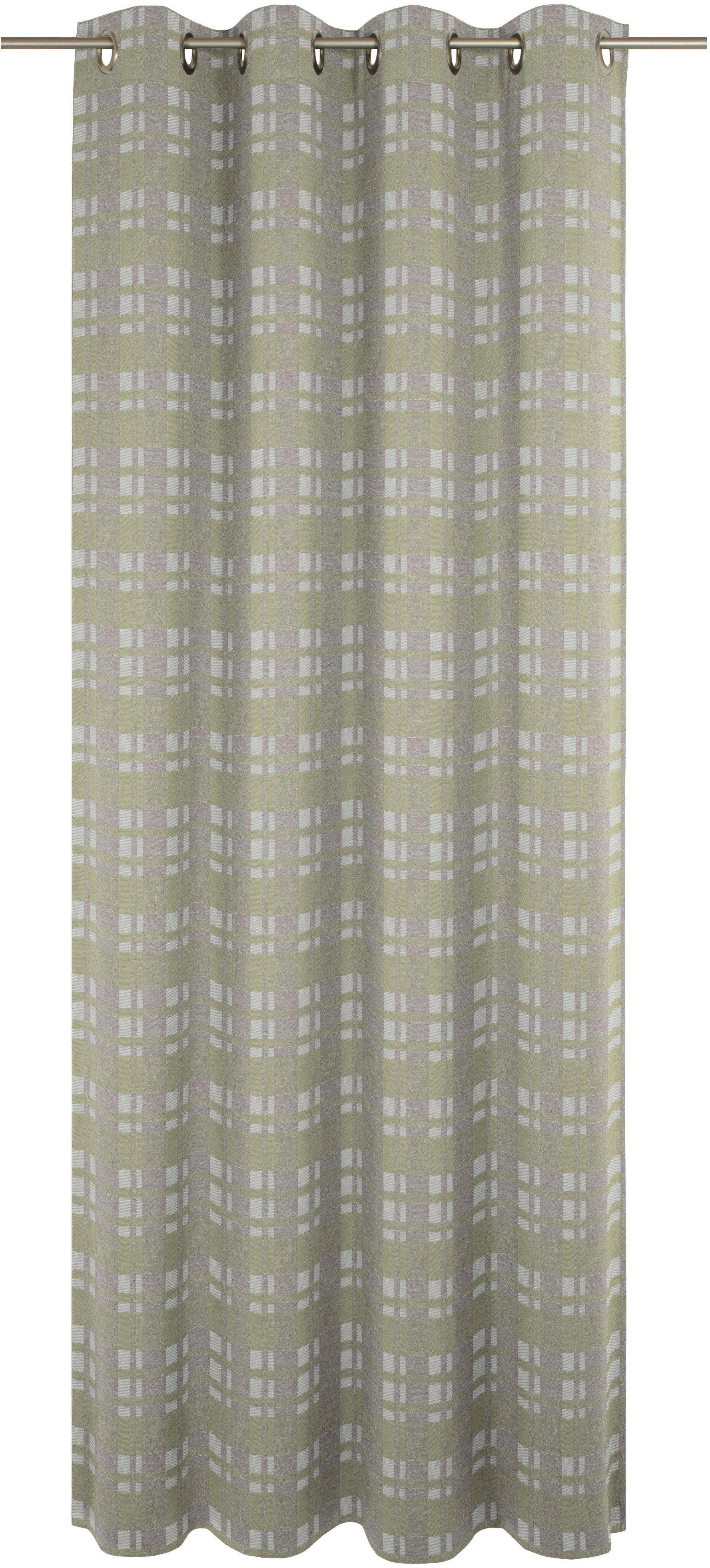 Wirth Vorhang Laufenberg (1 St), Ösen, blickdicht, Jacquard