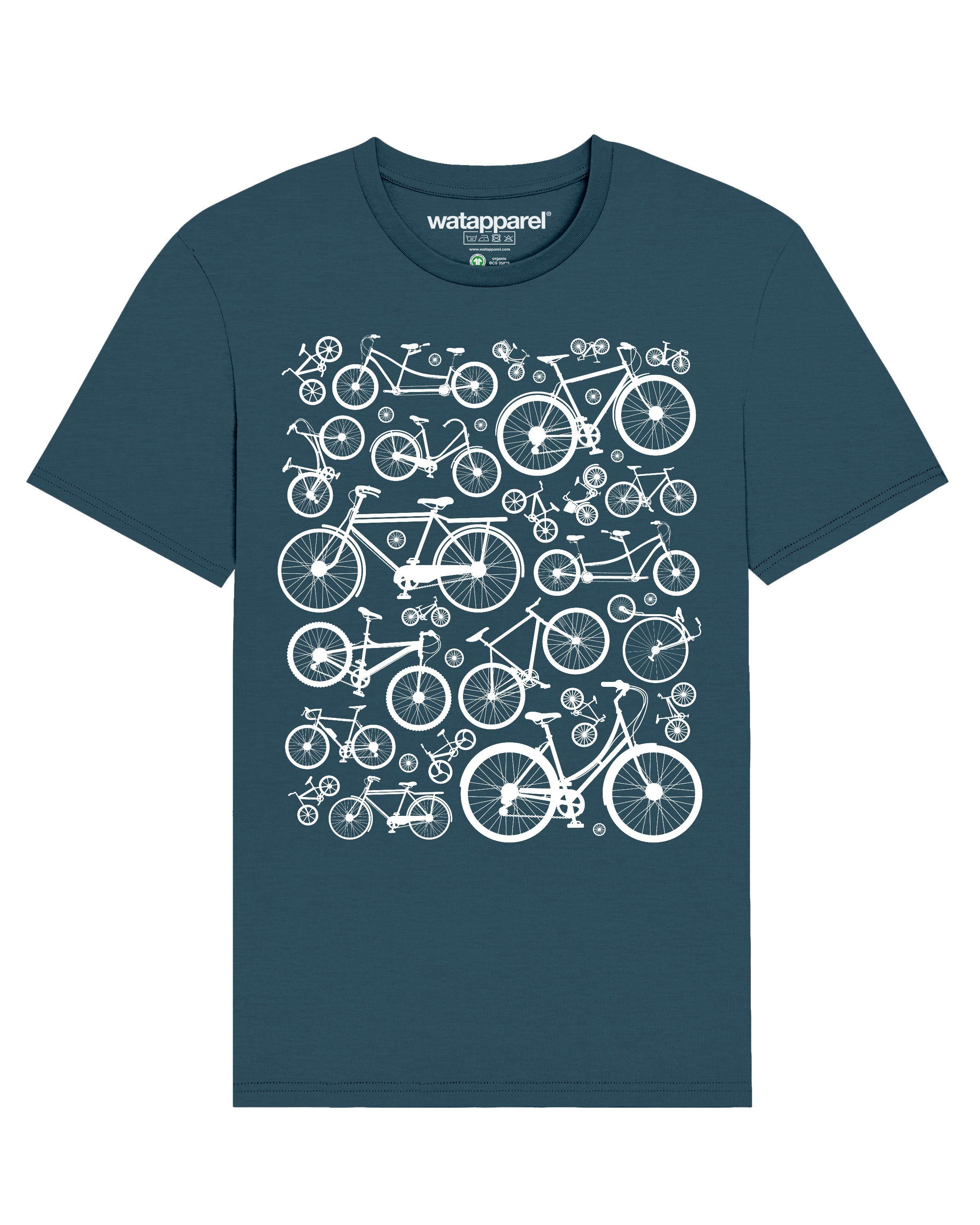 wat? Apparel Print-Shirt Fahrräder (1-tlg) pertrol