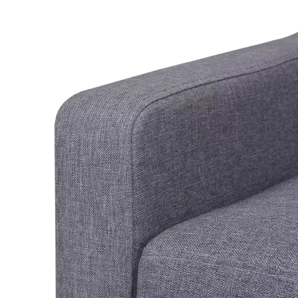 Stoff vidaXL Grau 2-tlg Sofa-Set Sofa