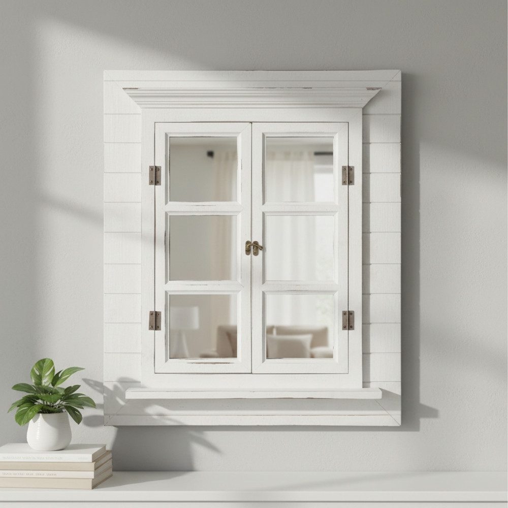 Mucola Wandspiegel Wandspiegel Spiegel Bilderrahmen Fensterladen Fotorahmen Dekospiegel (Stück)