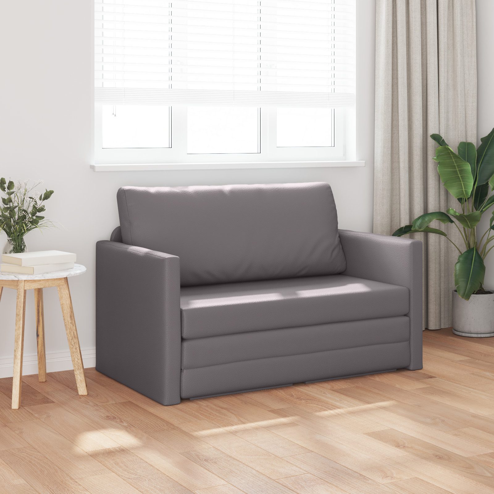 vidaXL Sofa Boden Schlafsofa 2-in-1 Grau günstig online kaufen