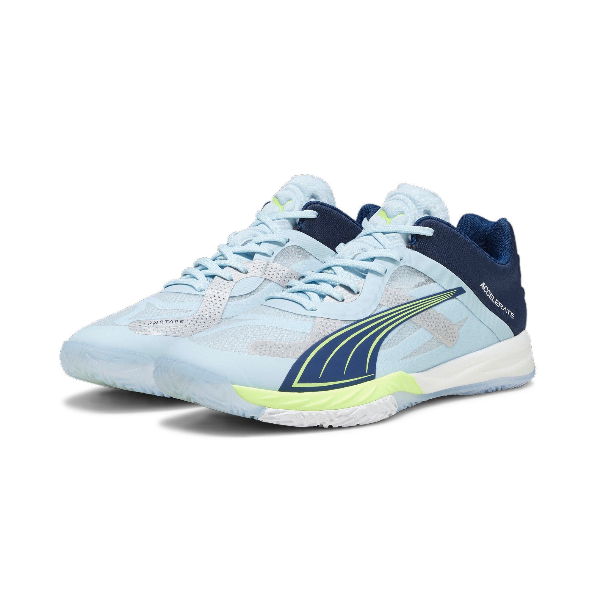 PUMA Accelerate Nitro SQD PUMA WHITE-GREY DAWN-SAFETY YE Handballschuh