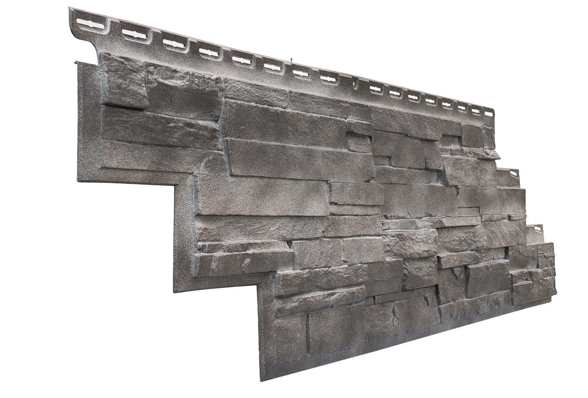 NOVIK Verkleidungspaneel NovikStone DS Platte 105x33cm 10 Stück 2,32qm Schichtstein lava, BxL: 33,34x105,41 cm, 0,375 qm, (Karton mit 10 Platten, 3,52 qm) Wandverkleidung mit 3-D-Effekt, problemlose Montage, Natursteinoptik