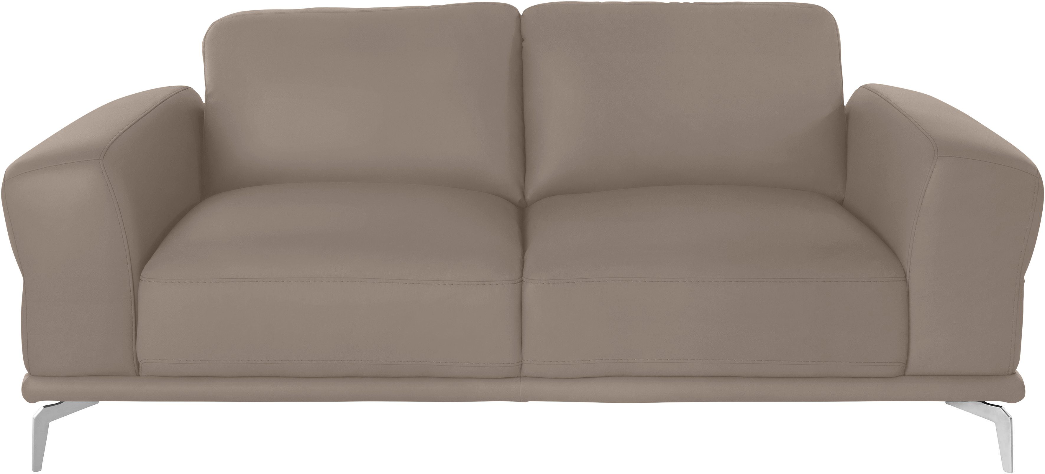 2-Sitzer glänzend, Breite Chrom cm W.SCHILLIG Metallfüßen in montanaa, 192 mit