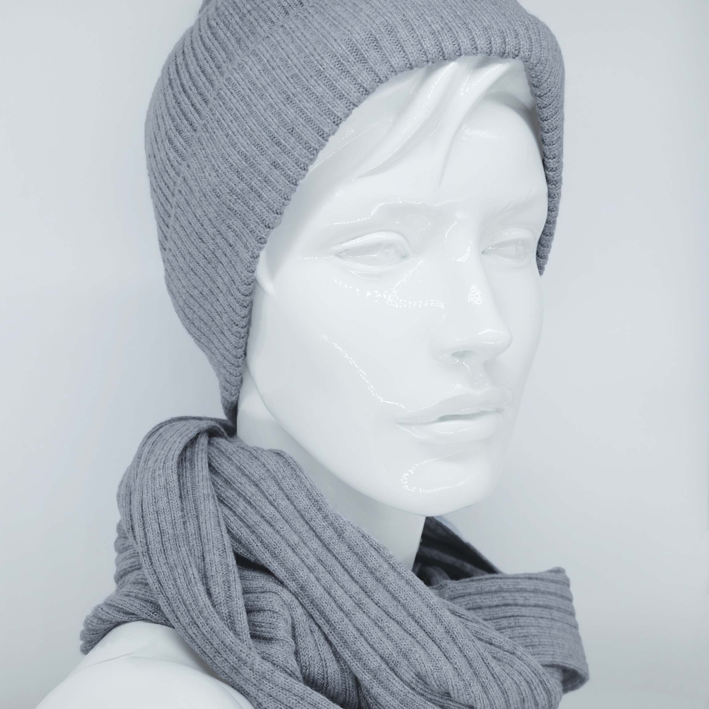 Mütze & Schal Wintermütze & Schal Damen SET - 100% WOLLE Merino