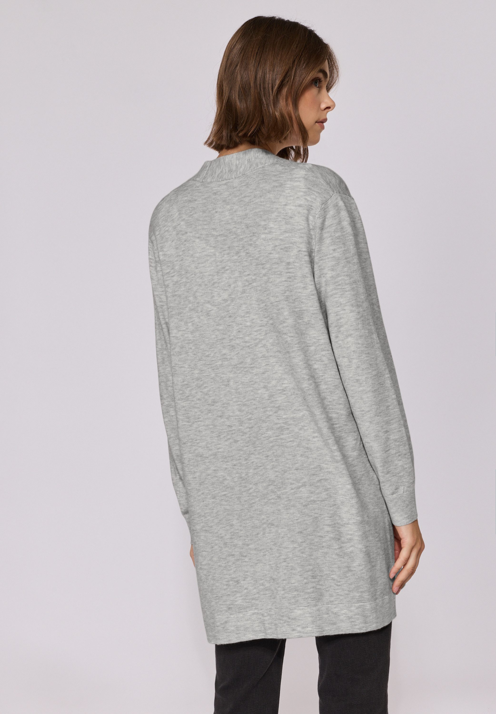 STREET ONE STUDIO Longstrickjacke aus softem Materialmix günstig online kaufen