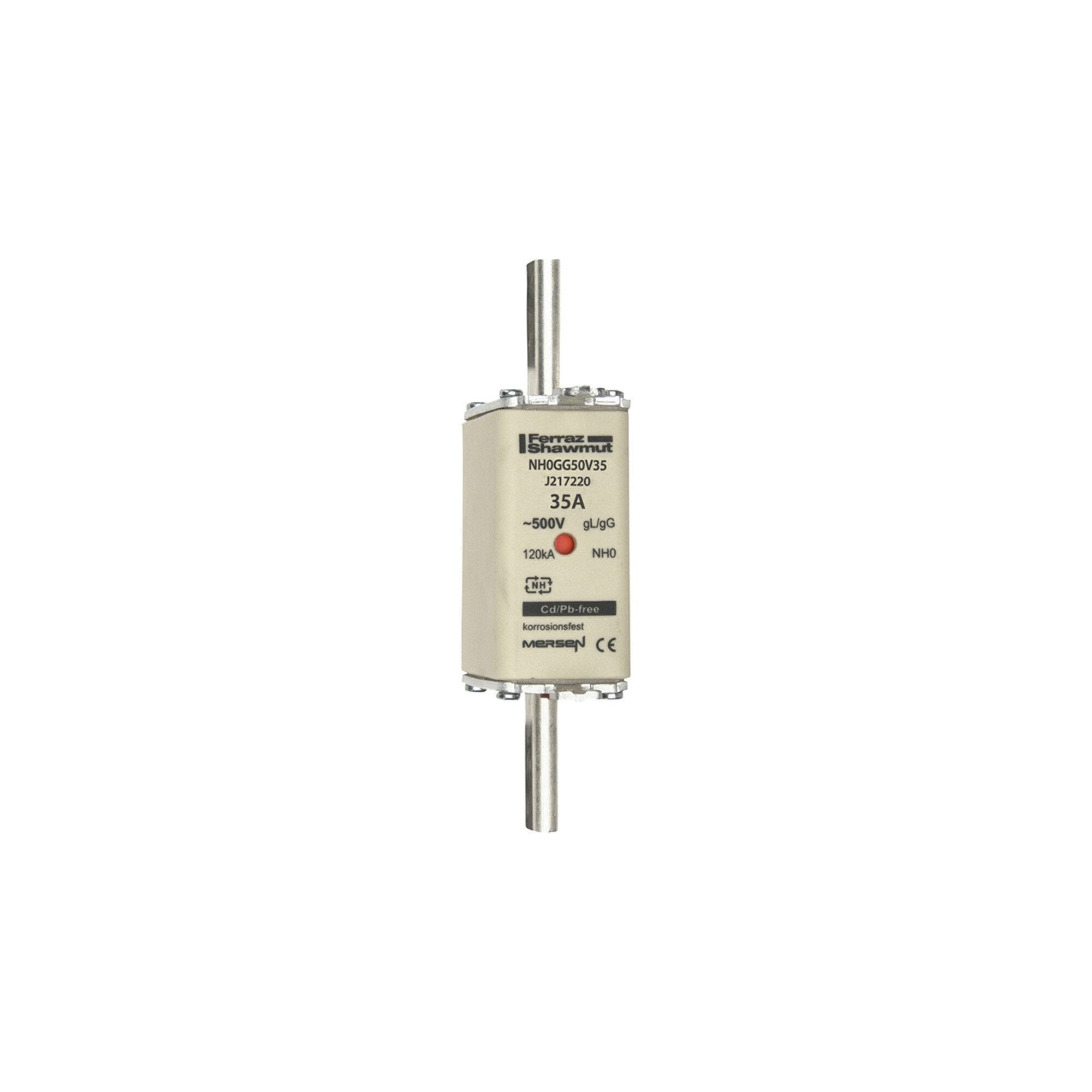 MERSEN Sicherungshalter Mersen NH-Sicherungseinsatz SF Gr.0 gG 35A/500V KM NH0GG50V35
