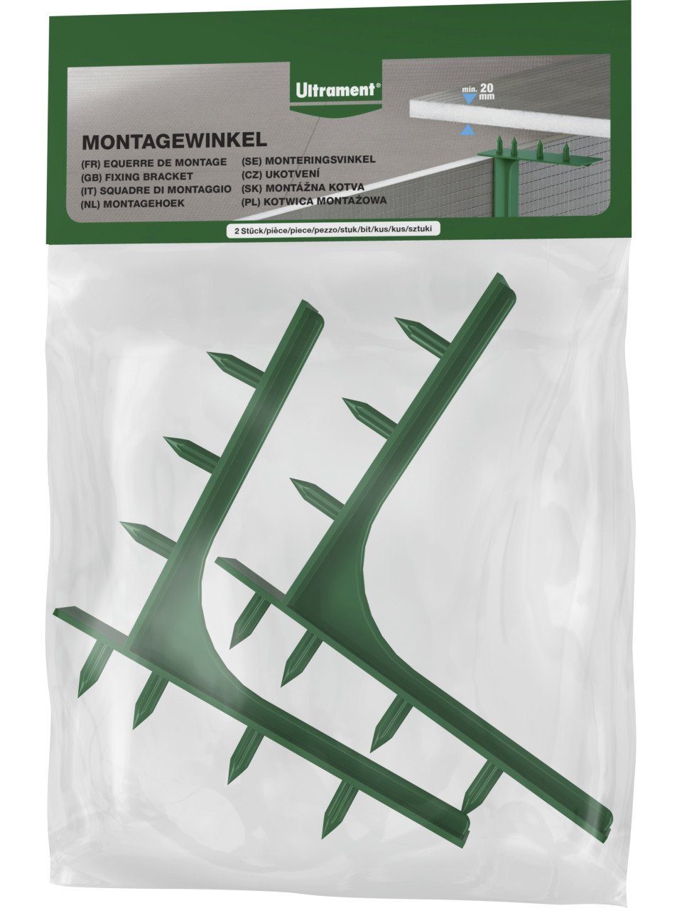 Ultrament Montageanker Ultrament Montagewinkel 2 Stück