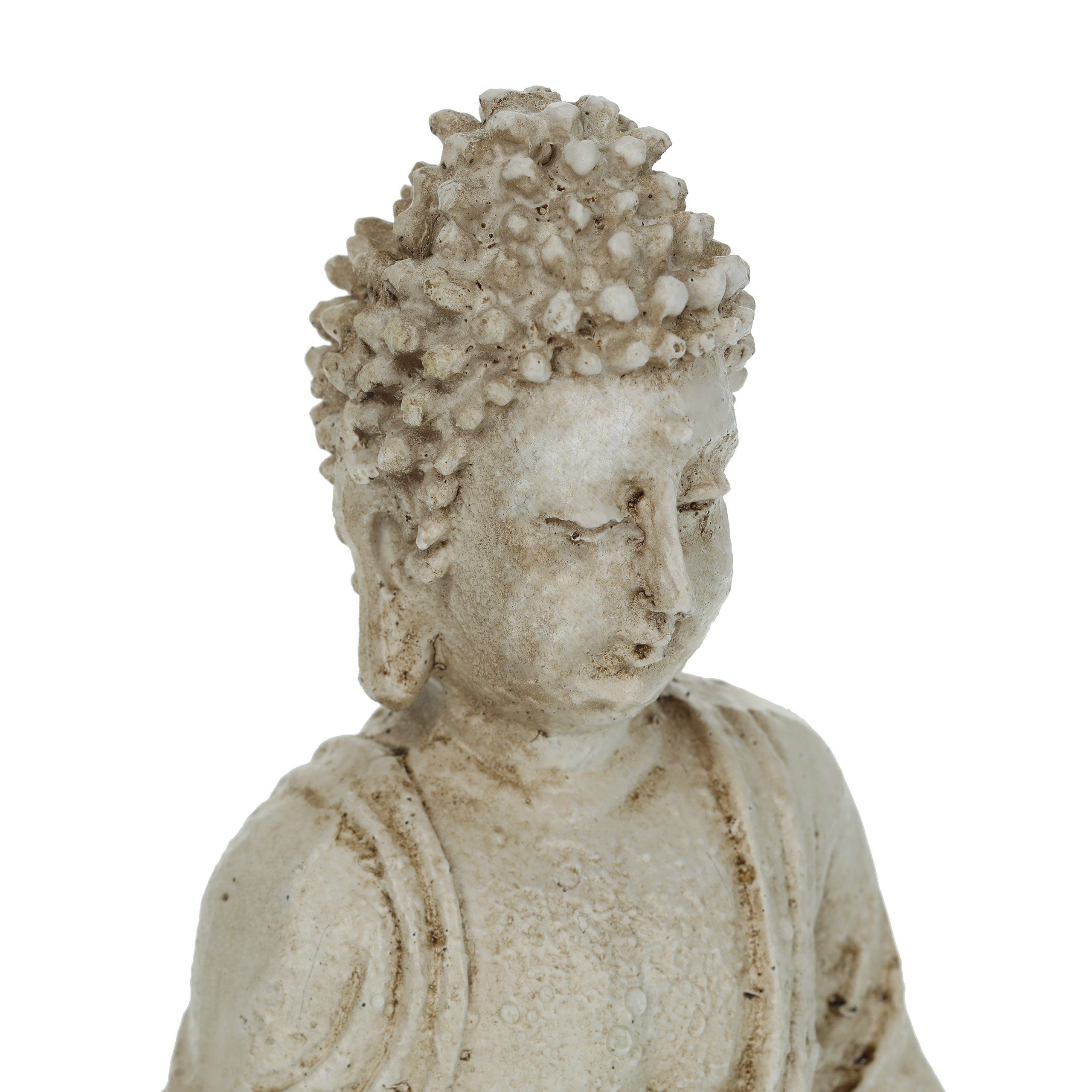 relaxdays Buddhafigur Buddha Figur sitzend cm 17,5