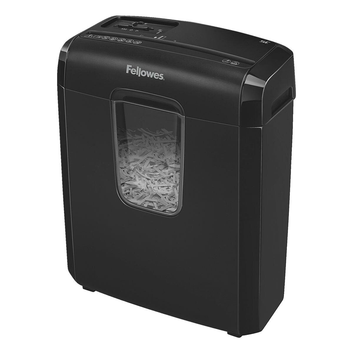 FELLOWES Aktenvernichter Powershred 6C, Shredder, Partikelschnitt 4 x 35  mm, bis 6 Blatt, 11 Liter, Vernichtet zuverlässig durch Partikelschnitt (4  x 35 mm), bis 6 Blatt