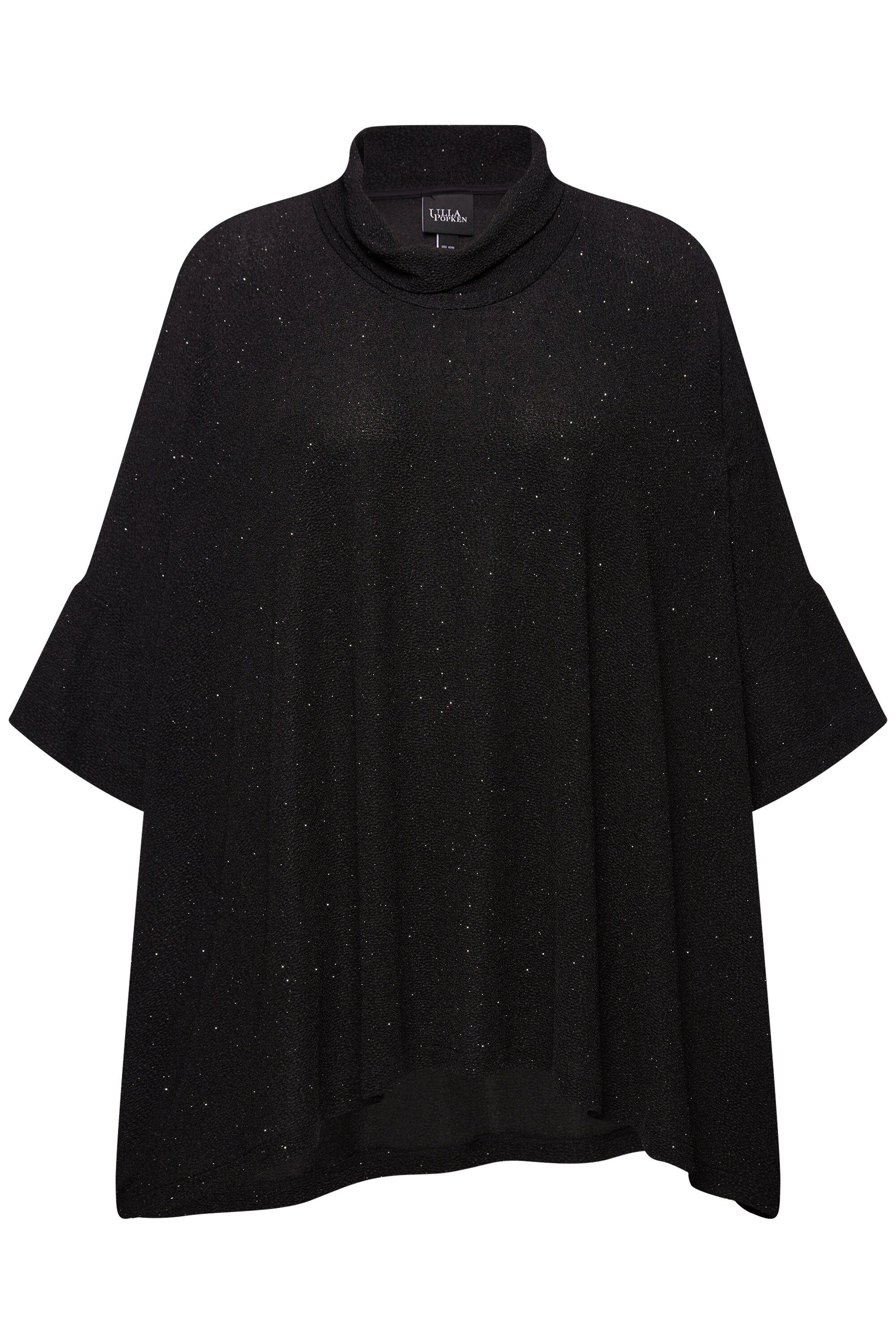 Ulla Popken T-Shirt Shirt oversized Glitzer-Effekt günstig online kaufen