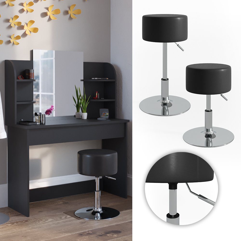 Vicco Sitzhocker Design, Schwarz, 33 x günstig online kaufen
