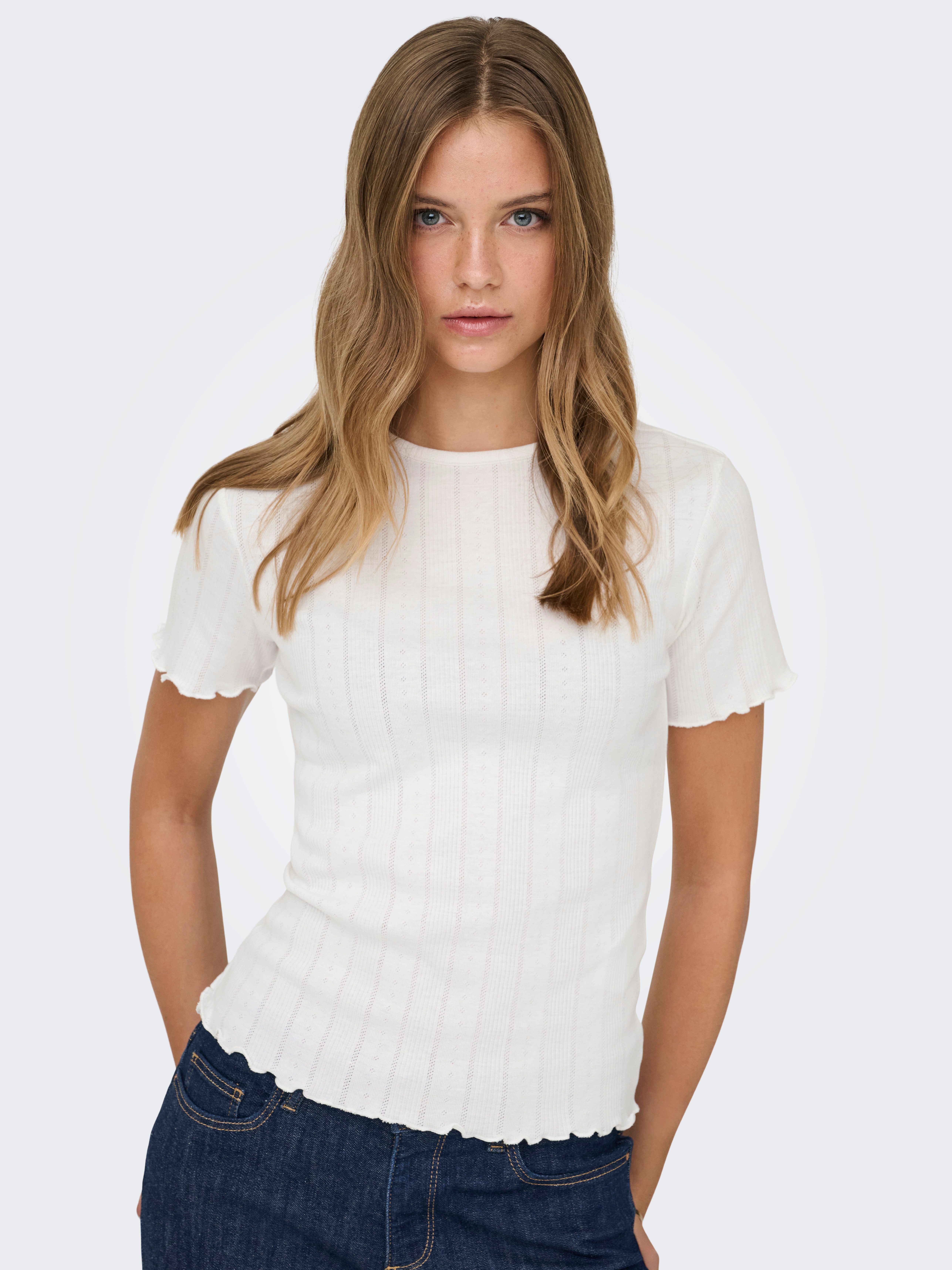 Kurzarmshirt ONLTENNA O-NECK S/S TOP JRS NOOS