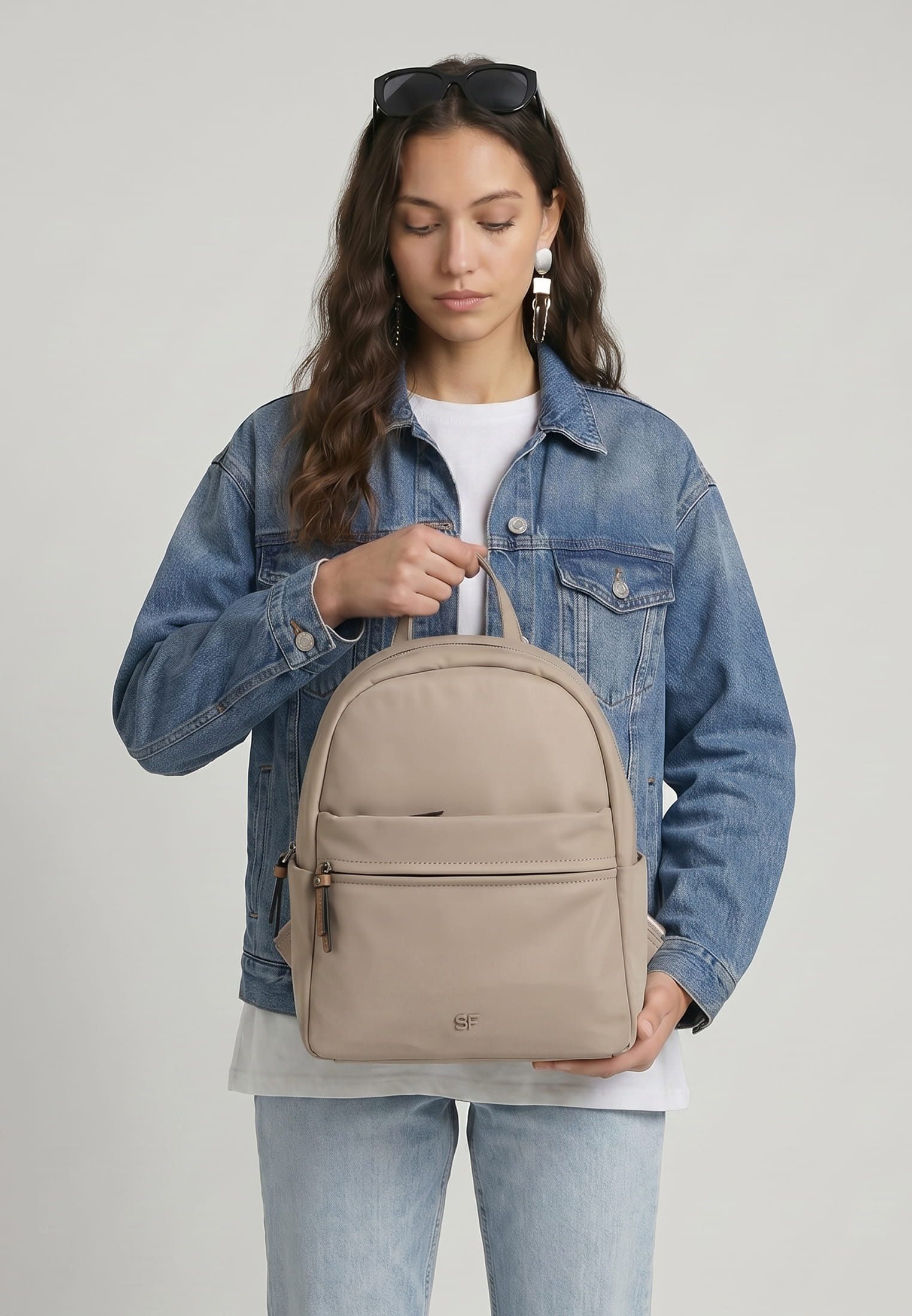 SURI FREY Cityrucksack SFY Bonny, Logo Patch