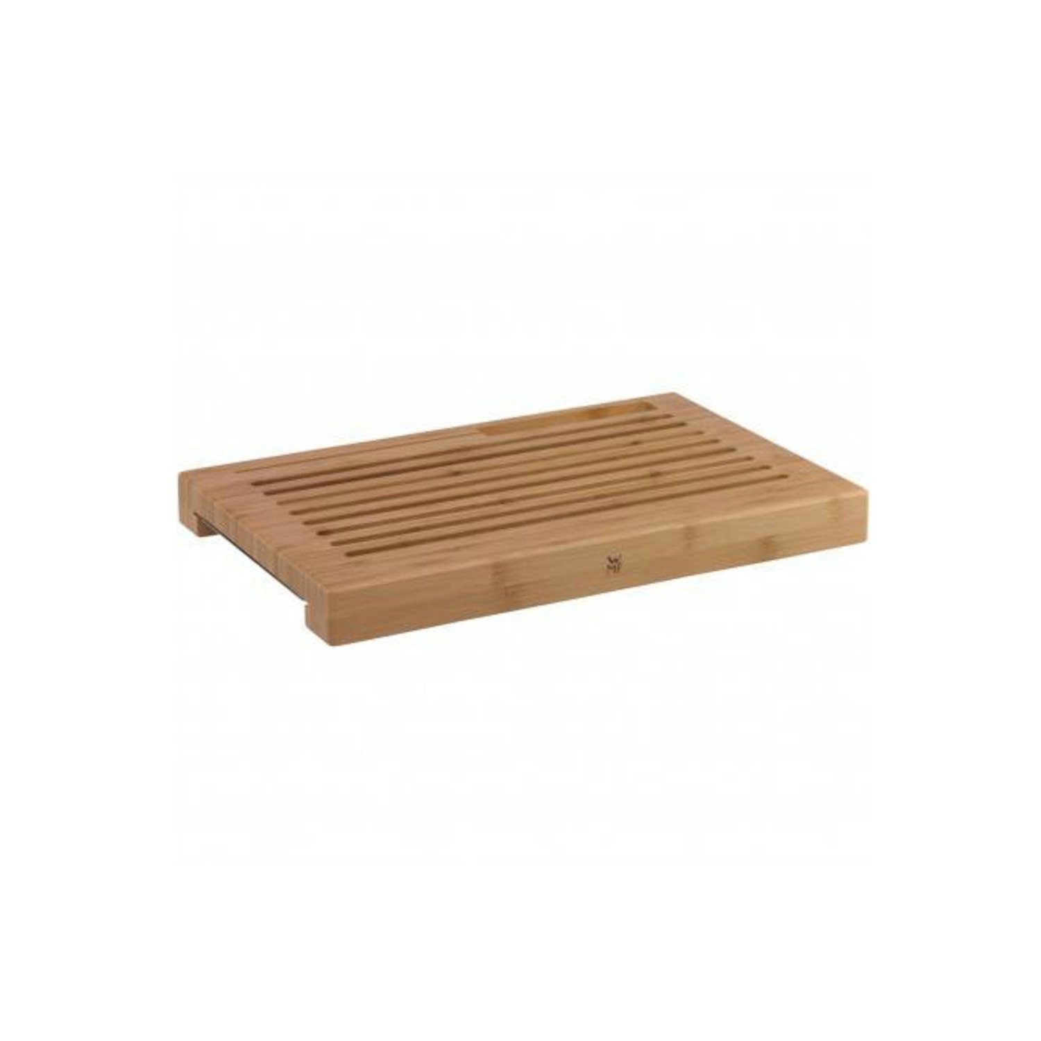WMF Schneidebrett Smart Storage Brotschneidebrett mit Auffangschale Schneidebrett, Bambus, (1x Schneidbrett groß (44 x 27 x 4,8 cm), 1x Cromargan-Tablett / Krümelschale, 1-St., 1x Schneidbrett groß, 1x Cromargan-Tablett / Krümelschale)