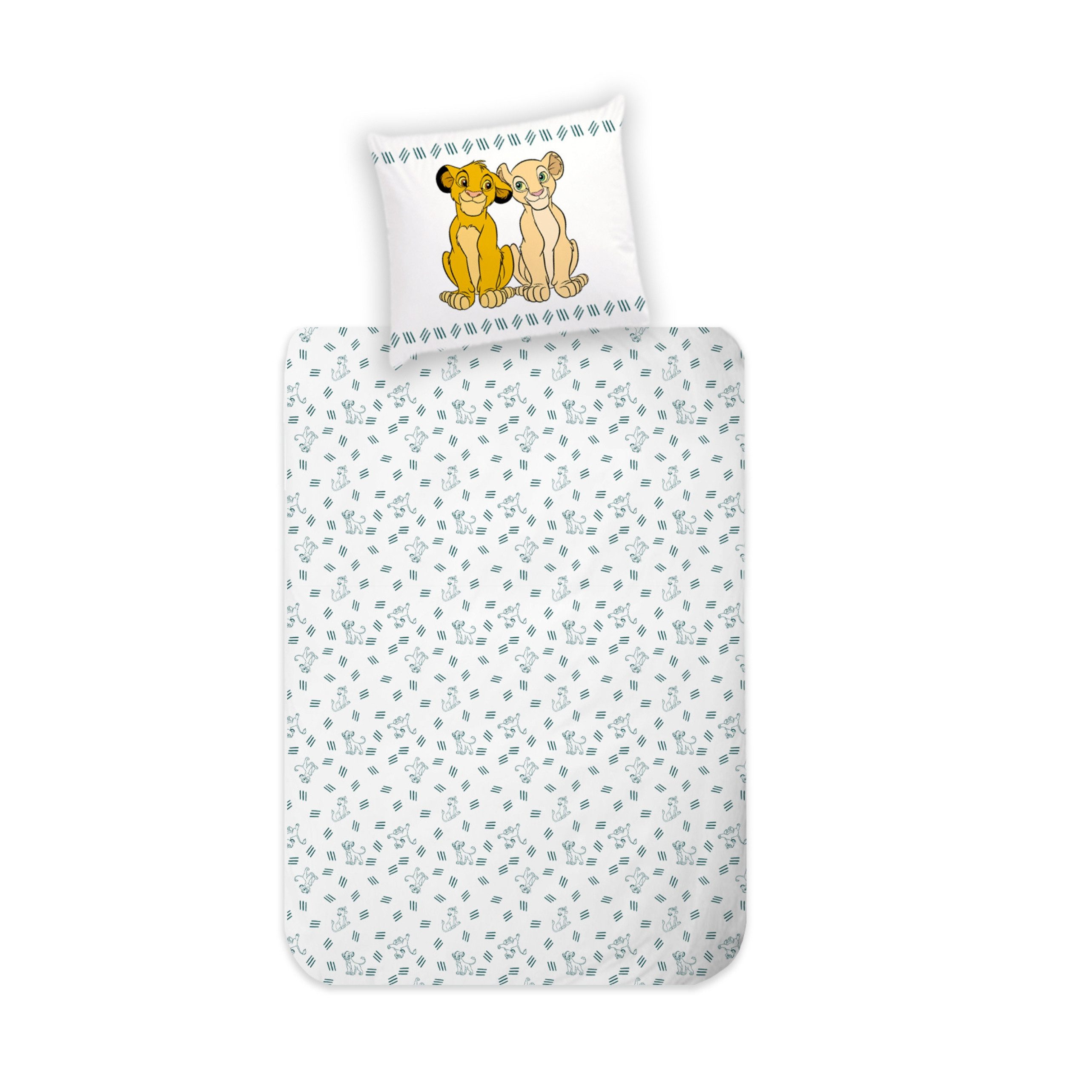 MTOnlinehandel Kinderbettwäsche König der Löwen 135x200 + 80x80 cm, 100 % B günstig online kaufen