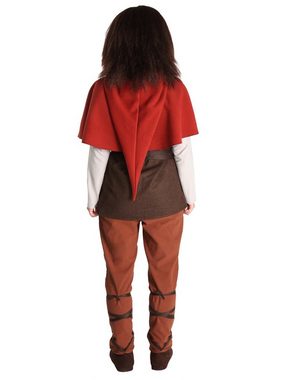Maskworld Kostüm Ronja Räubertochter Kostüm, Besonders hochwertiges Kostüm zum Astrid Lindgren-Filmklassiker