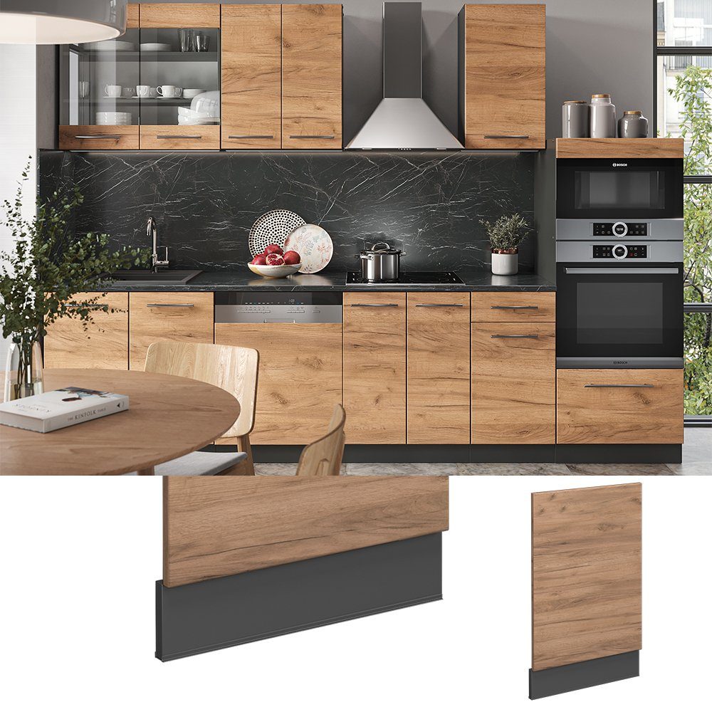 Vicco Frontblende Fame-Line, Goldkraft Eiche/Anthrazit, 45 cm, AP Eiche (1 St)