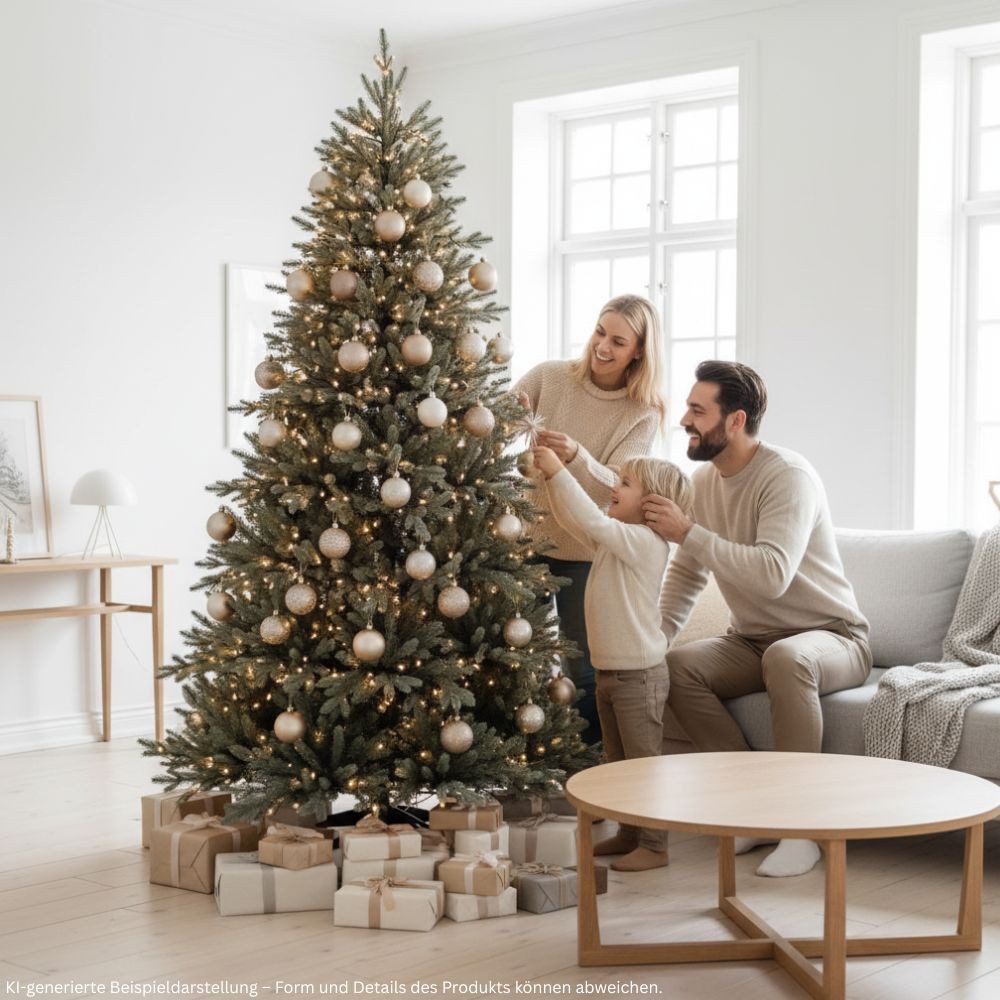 RS Trade Künstlicher Weihnachtsbaum Weihnachtsbaum "Nordmann Classic" PE 1418