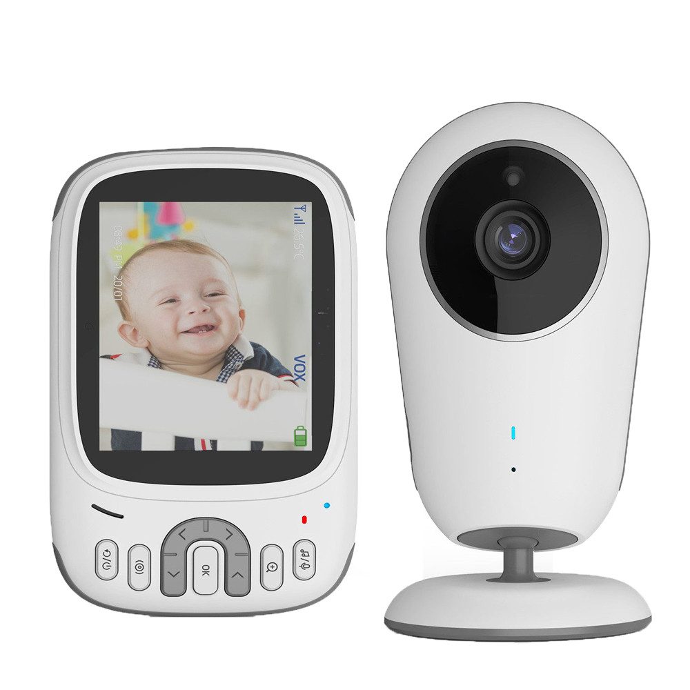 Babyphone 3,2 Zoll Babyfon mit Kamera, VOX Modus, Nachtsicht, 300m Reichweite