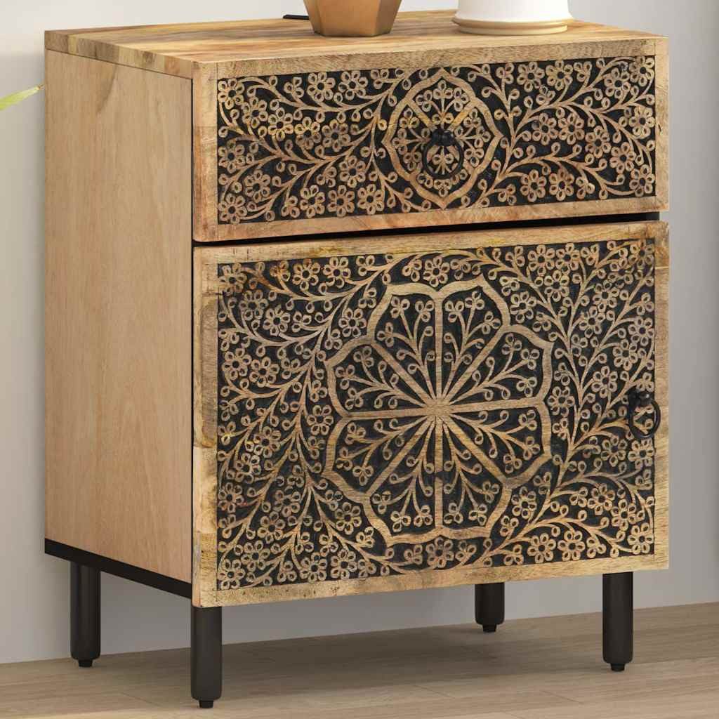 vidaXL Nachttisch Nachttisch 50x33x60 cm Massivholz
