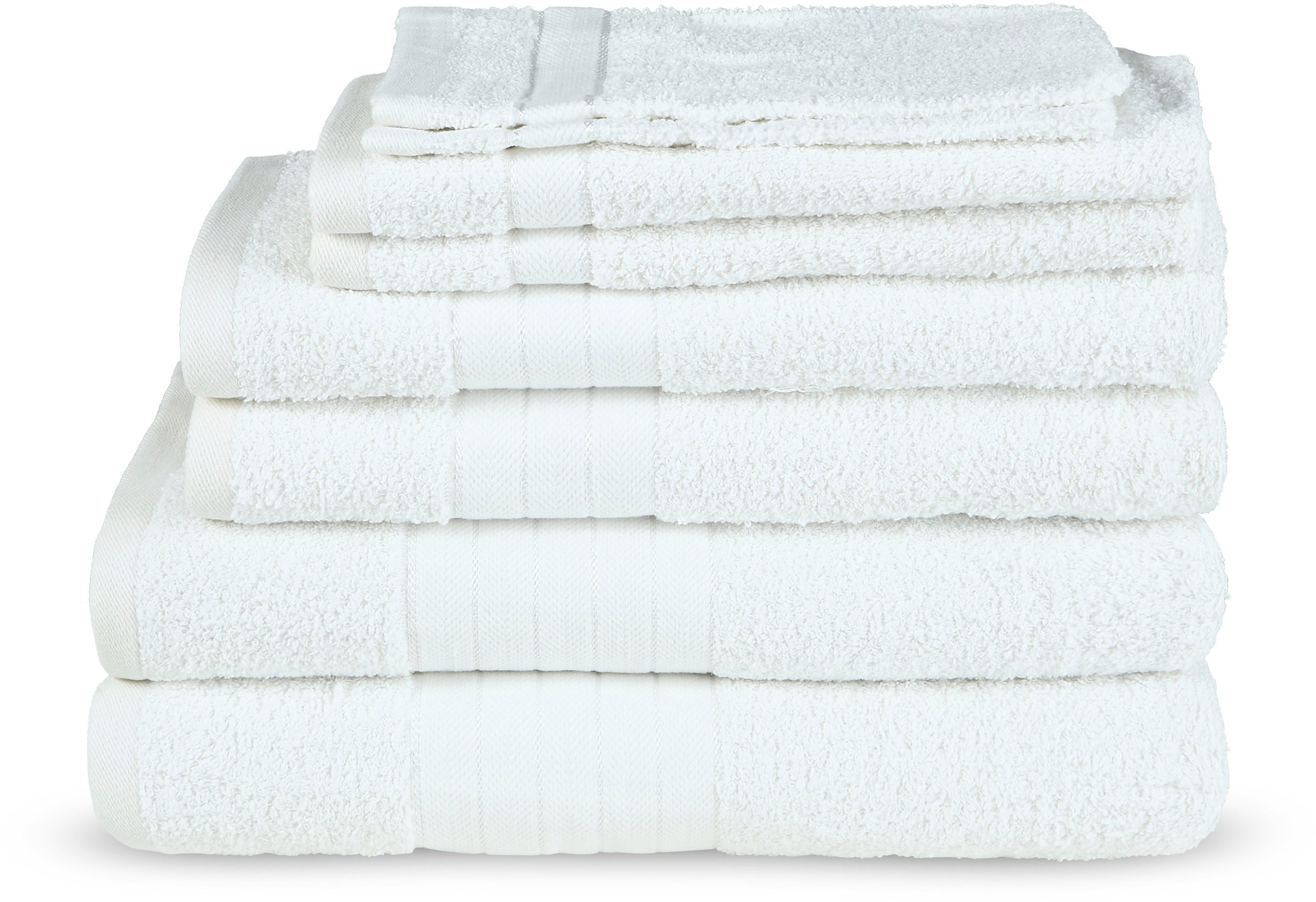 Emotion Handtuch Set Uni, Frottee (8-St), günstig online kaufen