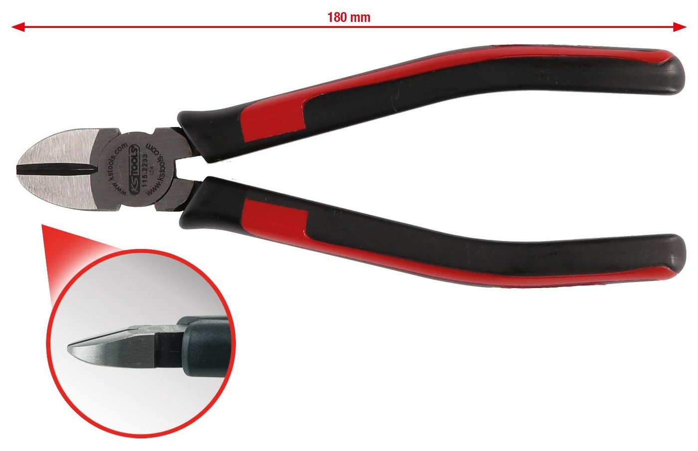 Thumbnail - KS Tools Seitenschneider SlimPOWER Diagonal-Seitenschneider, 180mm
