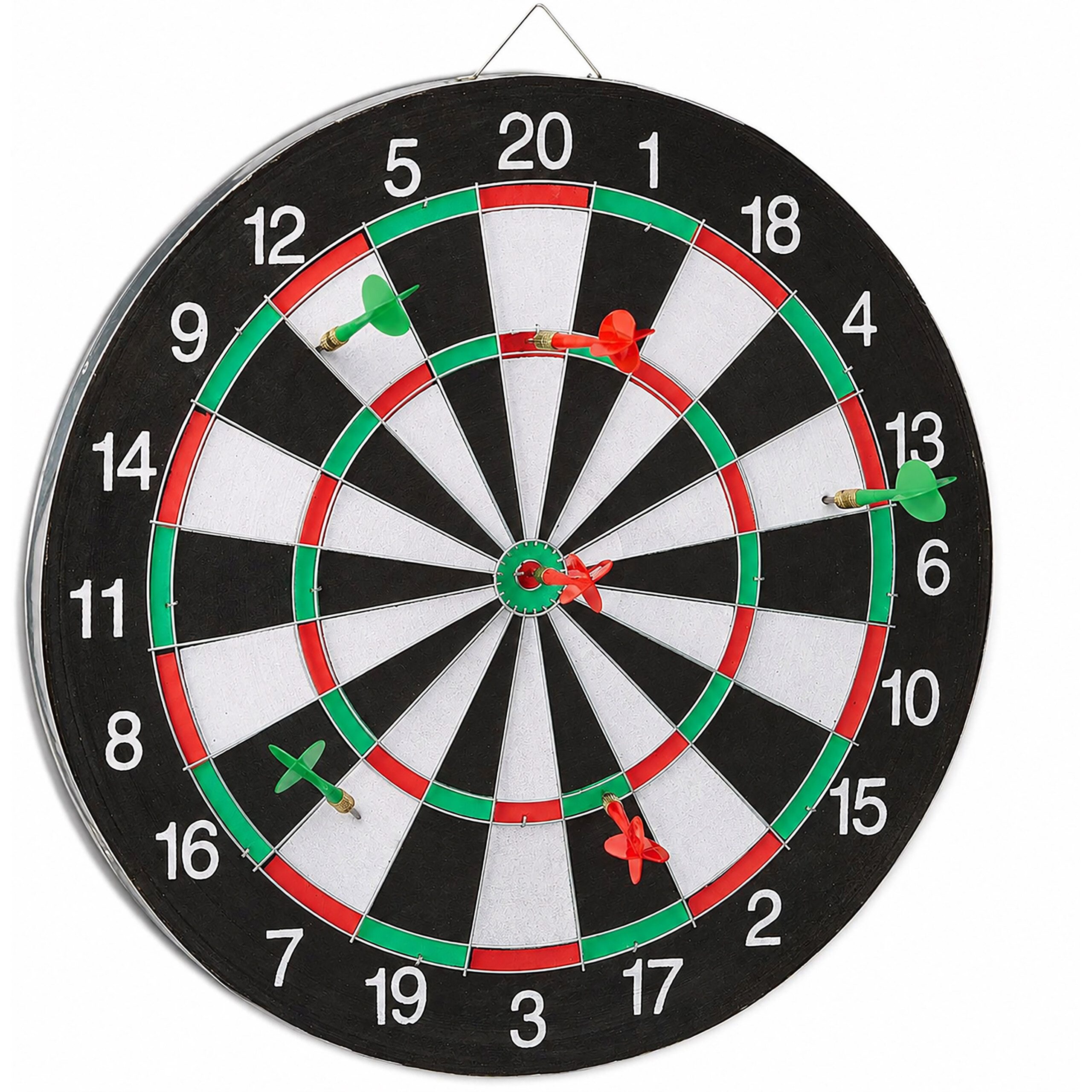 relaxdays Dartscheibe X1 mit Pfeilen, (7-tlg)