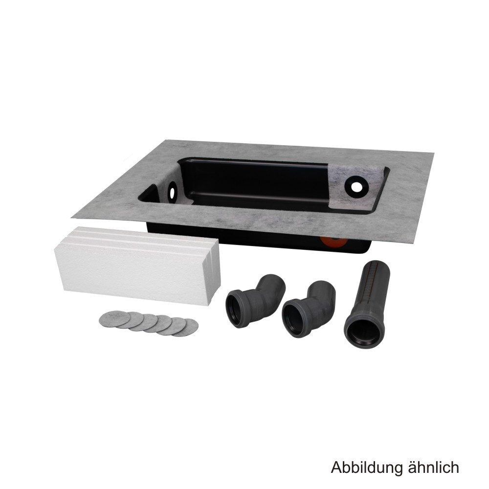 Kaldewei Duschwanne Kaldewei System-Installations-Box 2.0 SIX, BH=96mm DN 50, 584611000000
