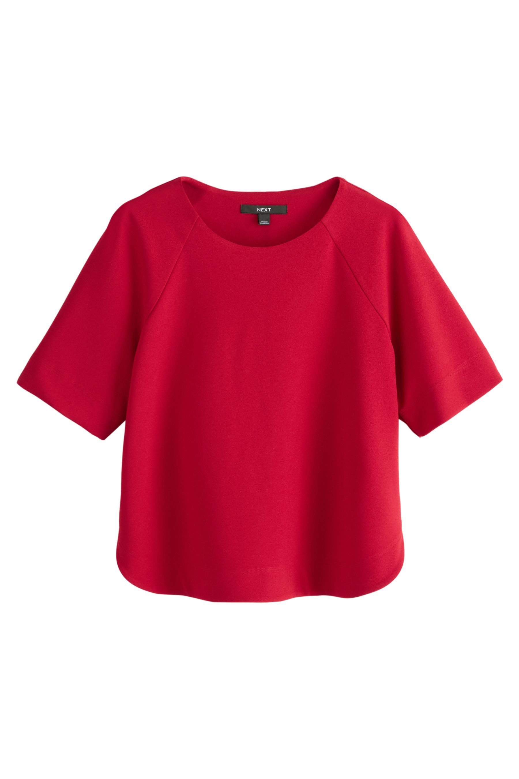 Next T-Shirt Kurzärmliges, kastiges T-Shirt (1-tlg)