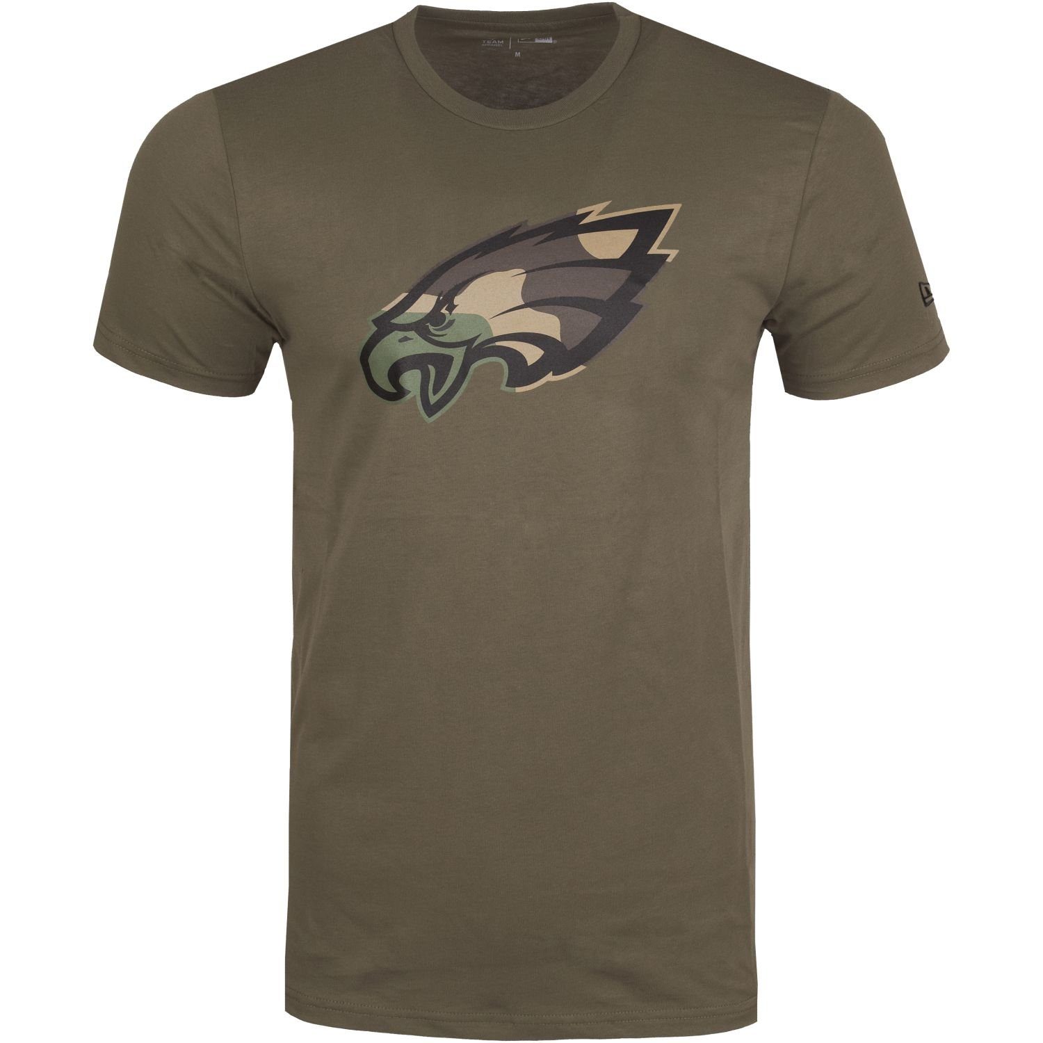 New Era Print-Shirt NFL Team Logo Philadelphia Eagles oliv