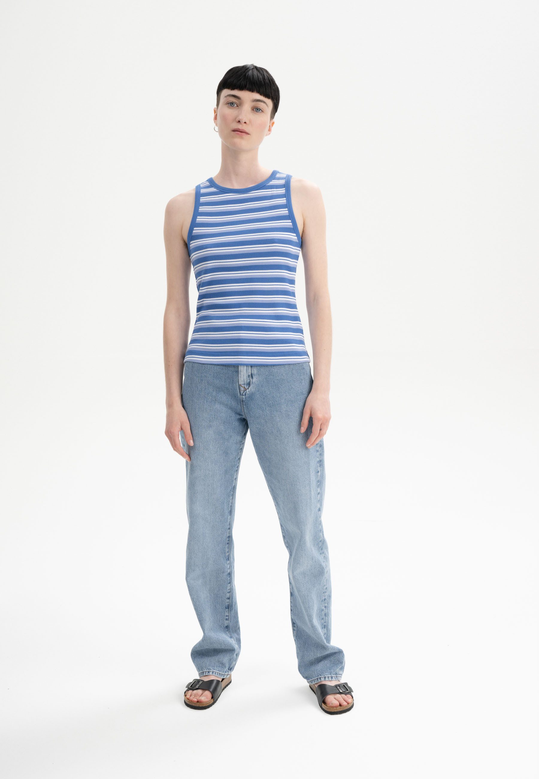 MELA Tanktop Ripp Tanktop Style DRISNA Ärmellos