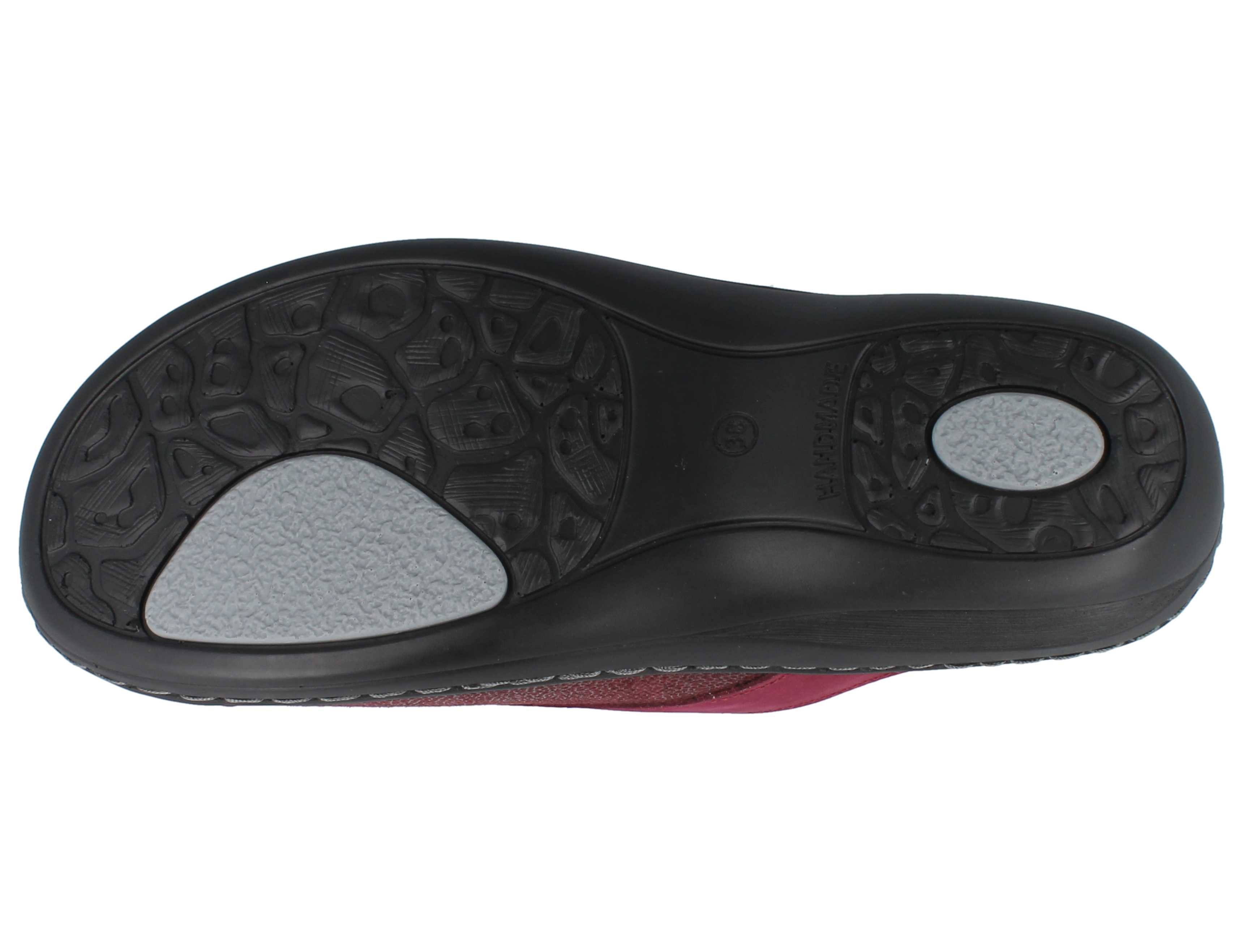 Longo LONGO Damen Pantolette beerenrot Nubukleder Stretch - Größe: 37 Pantolette Wechselfußbett