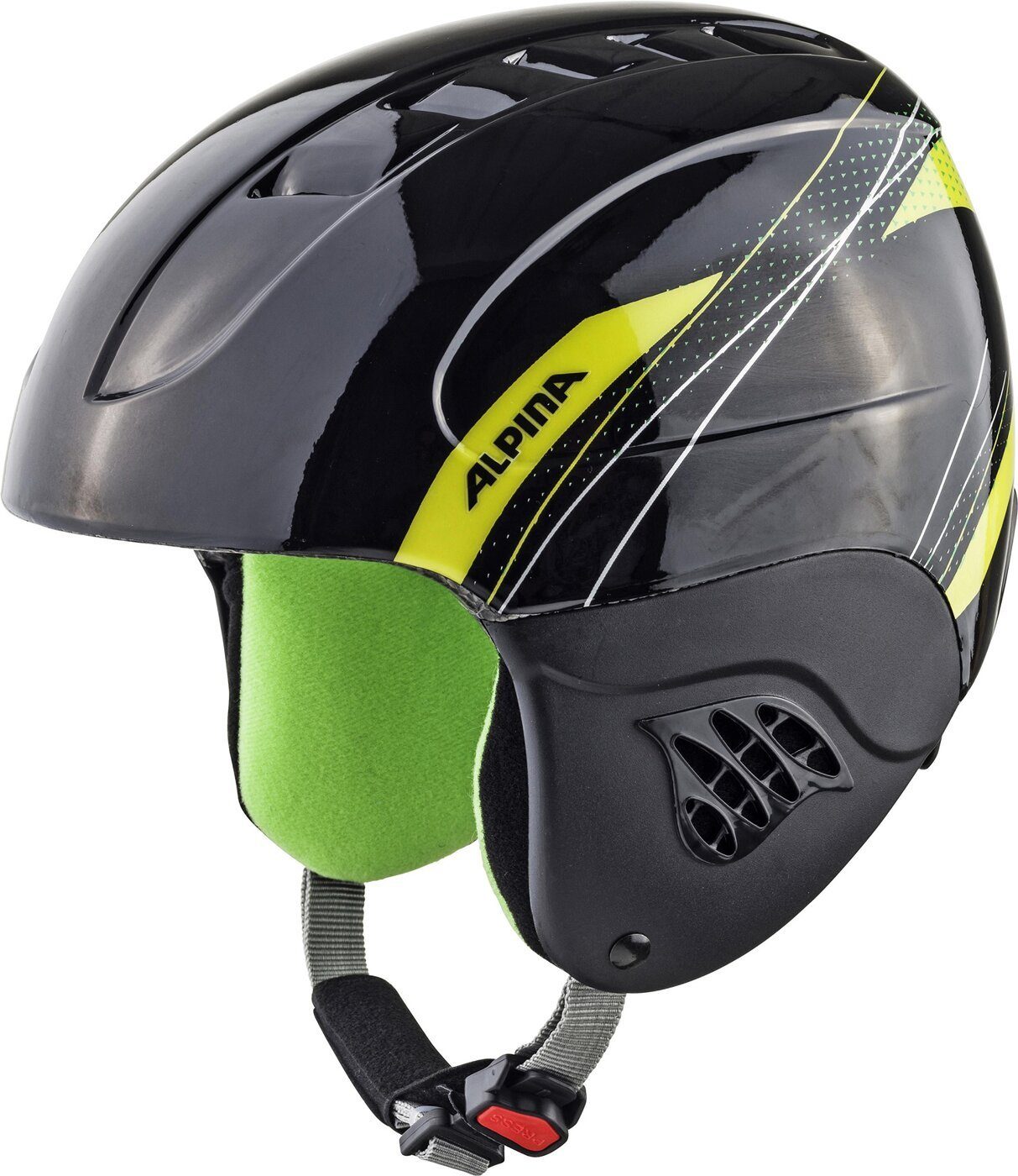 Alpina Sports Skihelm CARAT BLACK-GREEN