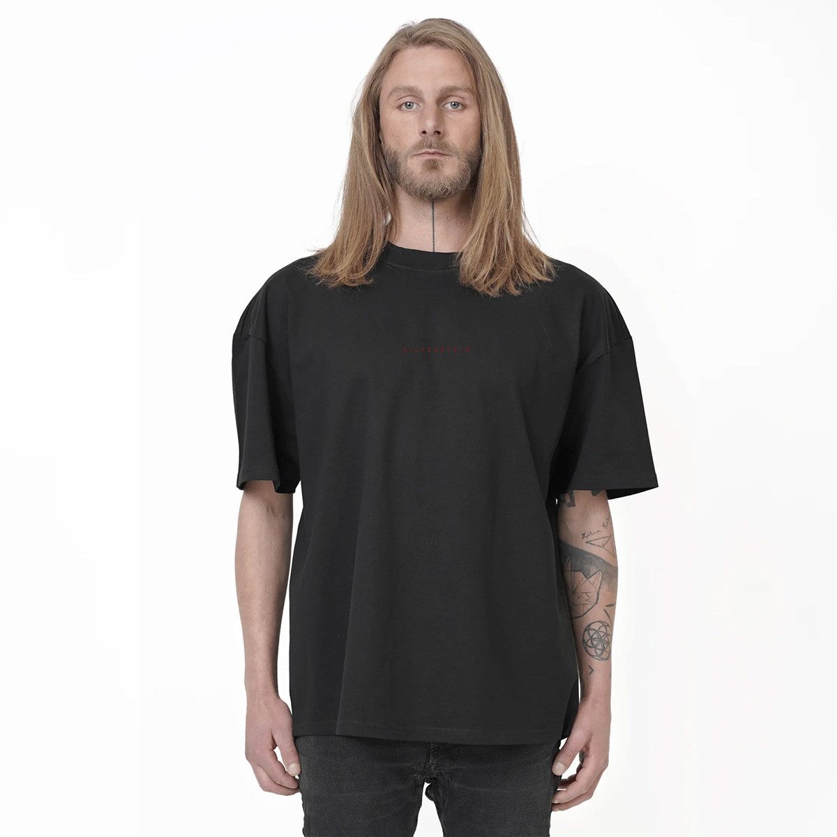 SILVERSTEIN OFFICIAL T-Shirt Black "Red Basic" Herren Damen Unisex Oversized T-Shirt