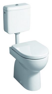 GEBERIT WC-Sitz Renova Plan, WC-Sitz mit Deckel ohne Absenkautomatik, rundes Design - Weiß Alpin