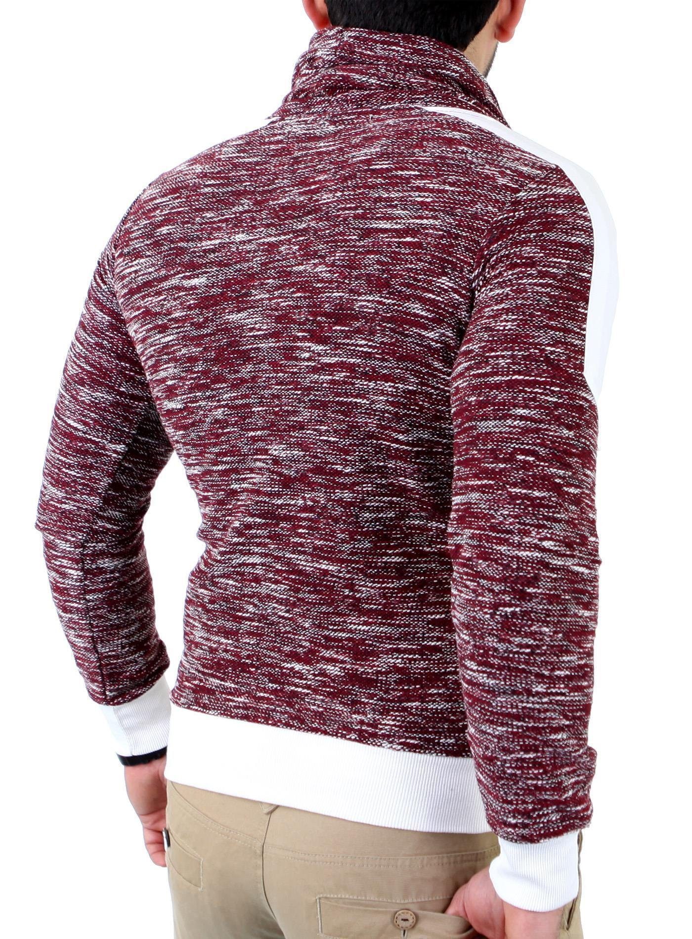 Reslad Strickpullover Reslad Herren Huge Collar günstig online kaufen
