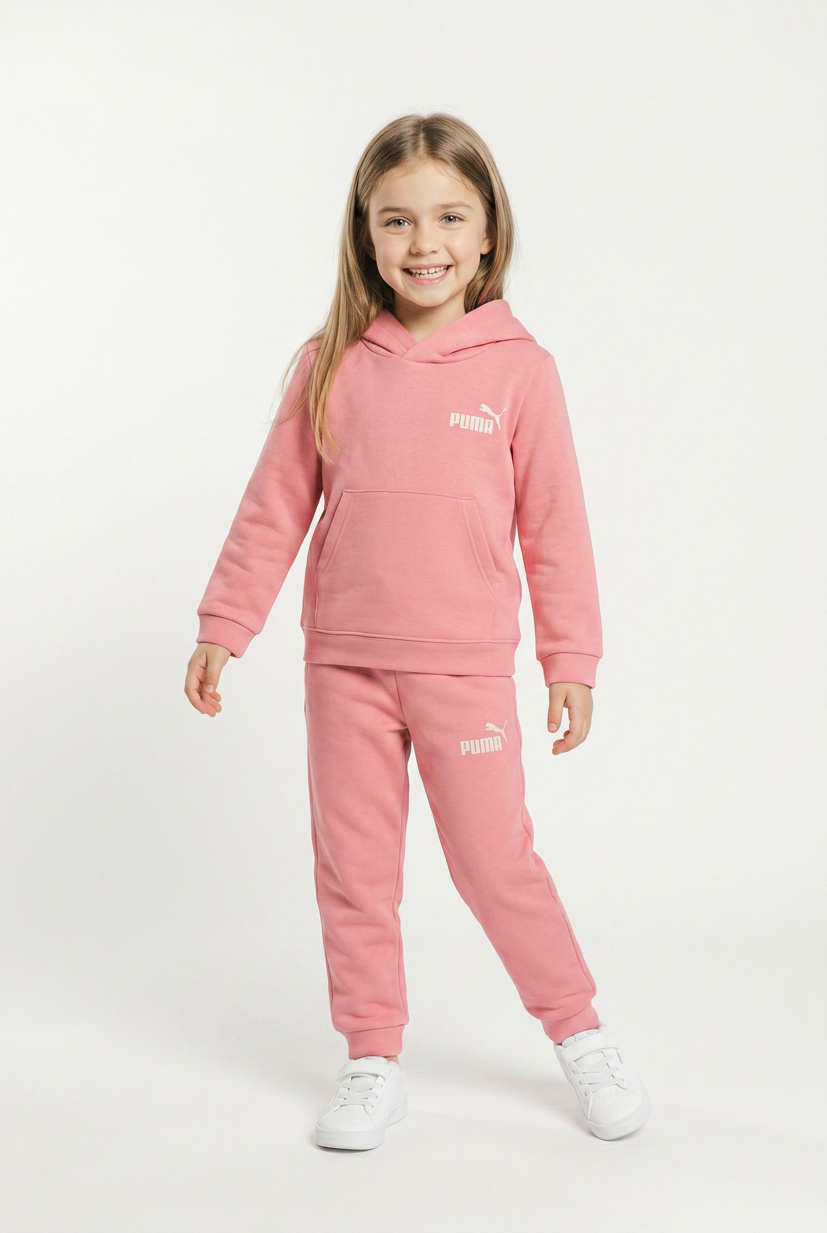 PUMA Trainingsanzug MINICATS LOUNGEWEAR SET TR INF (2-tlg), mit Kapuze